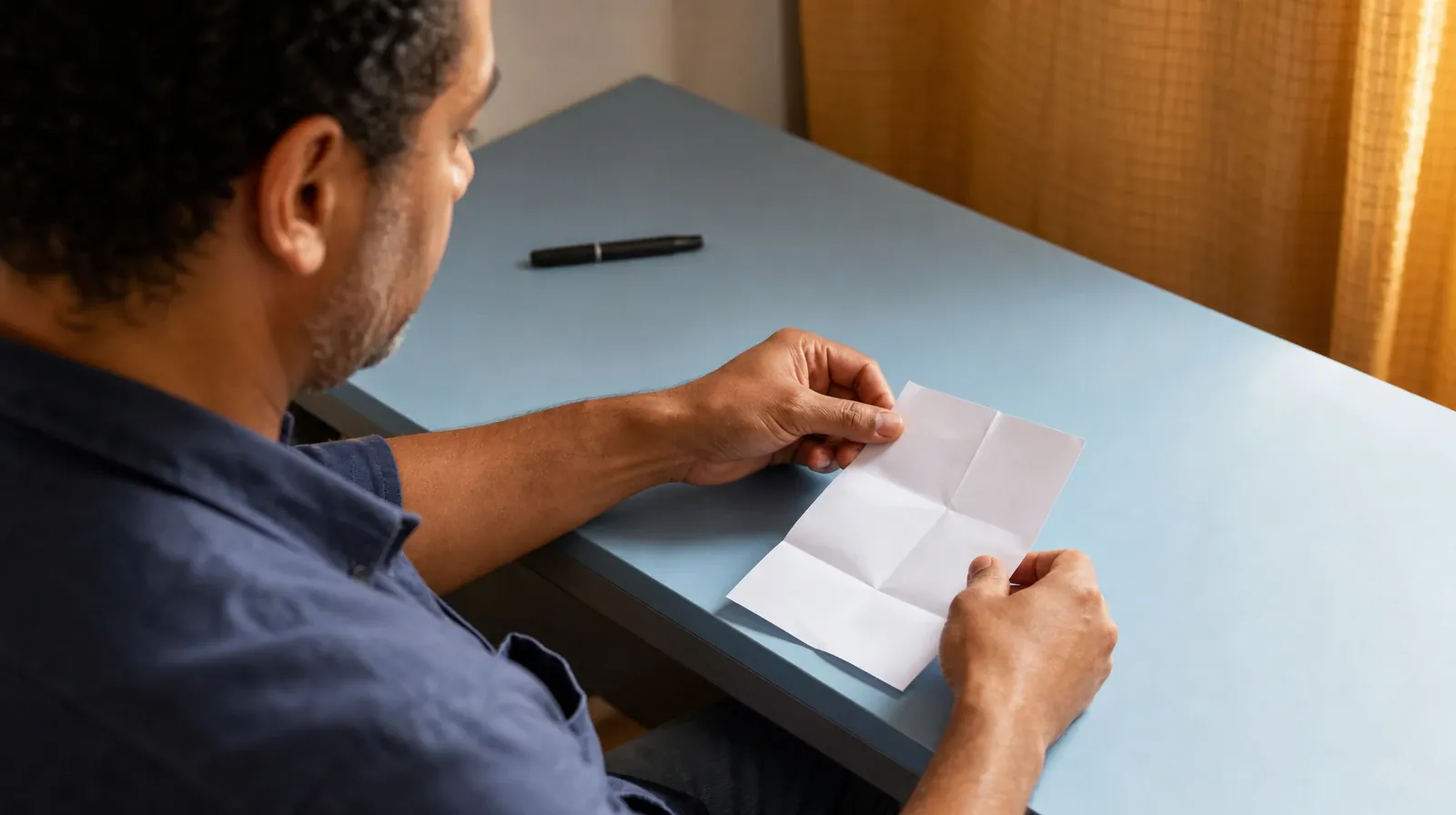 An adult unfolds a plain sheet of paper taken from a shirt… · Alcohol Addiction Treatment for Big Coppitt Key, FL Residents