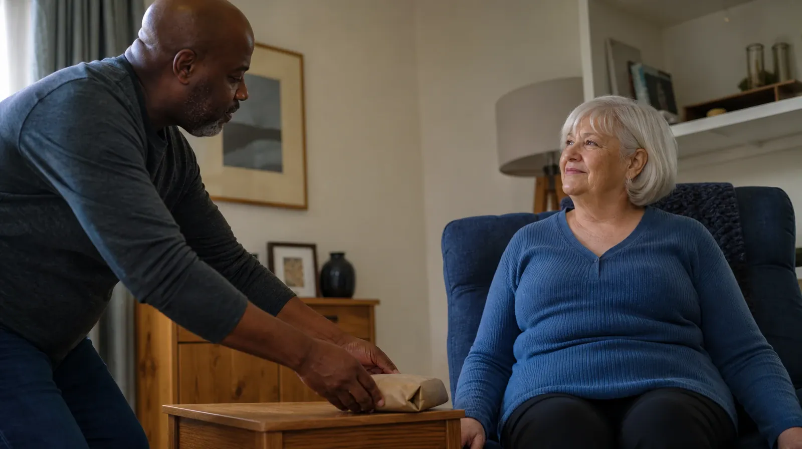 Treatment Cost Questions for Big Pine Key, FL Residents | An adult sets a paper-wrapped sandwich on a side table beside… An adult sets a paper-wrapped sandwich on a side table beside… · Treatment Cost Questions for Big Pine Key, FL Residents