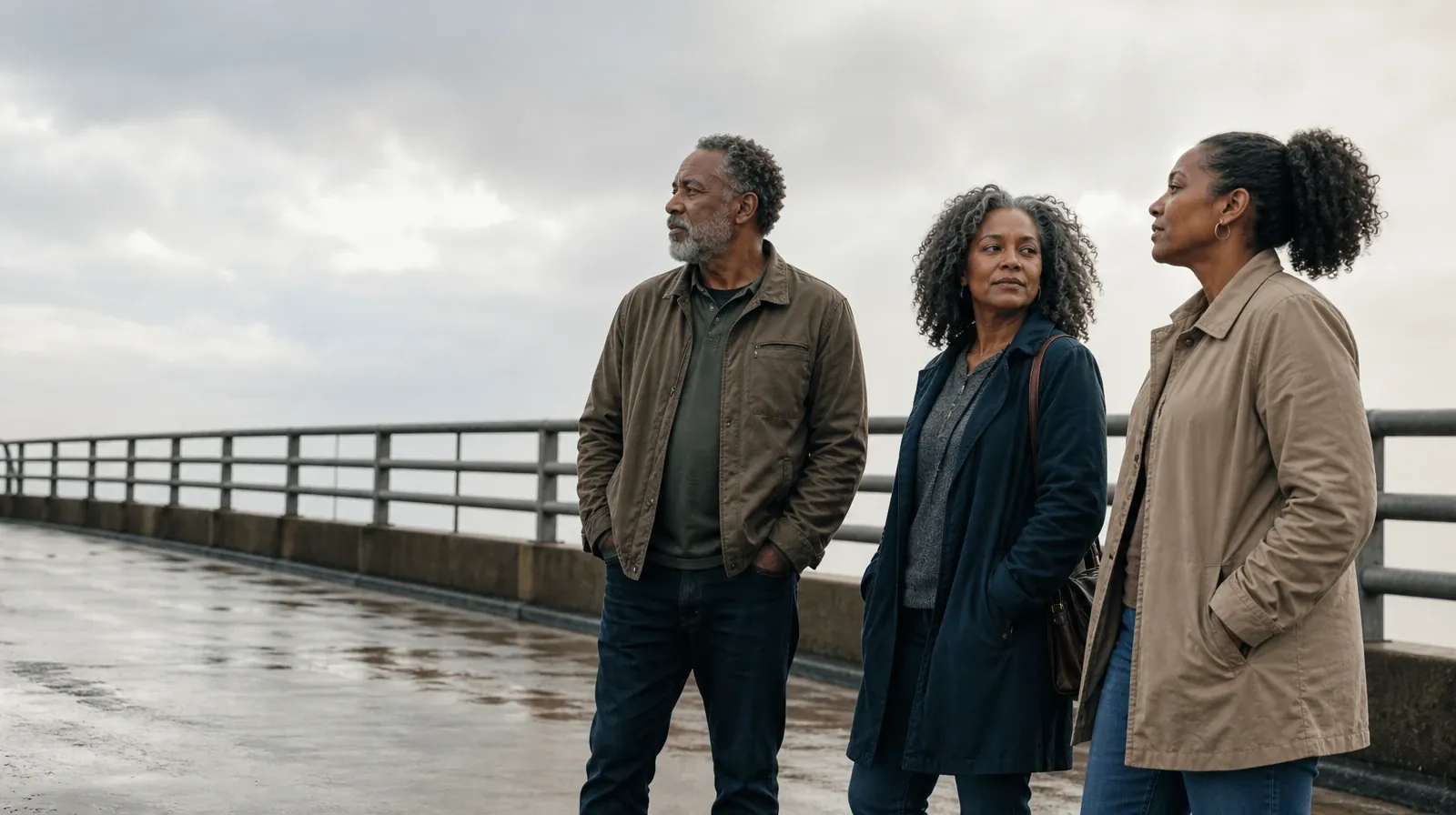 Supporting an Adult Loved One for Boynton Beach, FL Residents | Three adults pause near an anonymous pedestrian bridge Three adults pause near an anonymous pedestrian bridge · Supporting an Adult Loved One for Boynton Beach, FL Residents