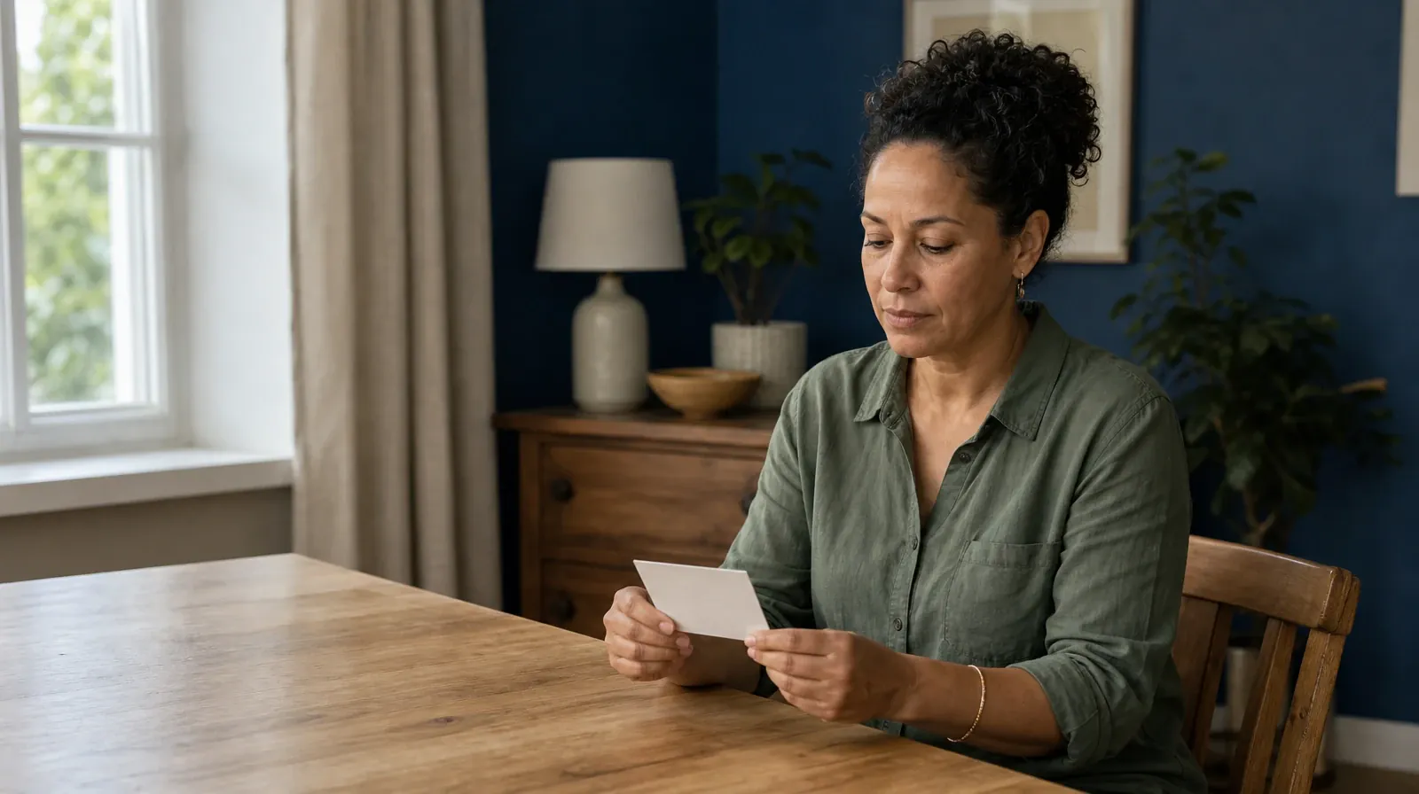 Cocaine Addiction Treatment for Coconut Creek, FL Residents | An adult holds a small blank card above a table An adult holds a small blank card above a table · Cocaine Addiction Treatment for Coconut Creek, FL Residents