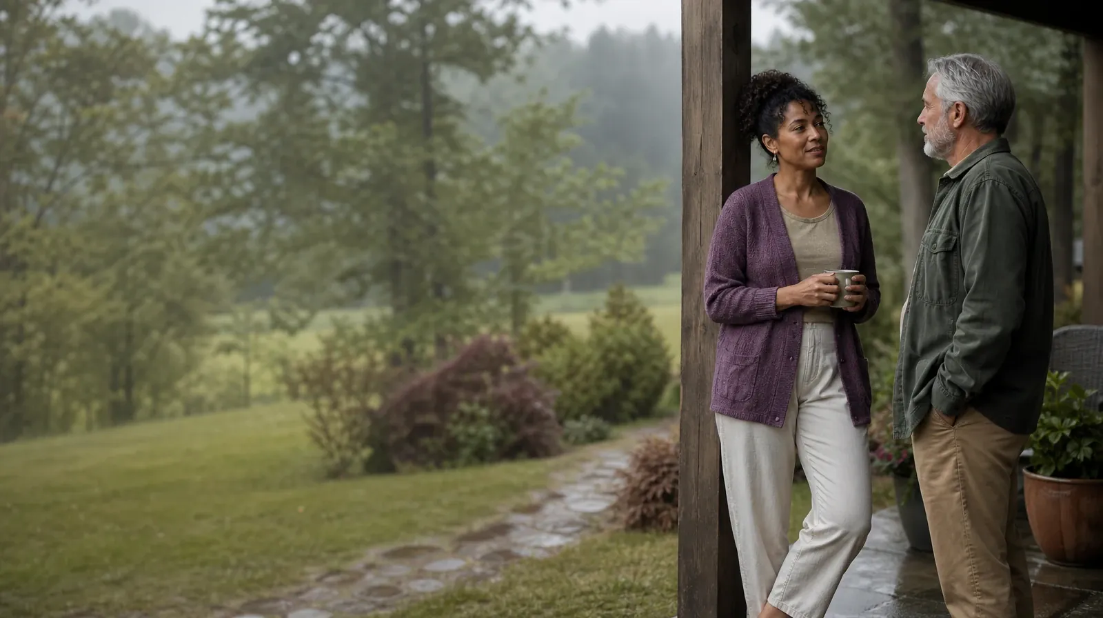 Starting a Treatment Conversation for Cooper City, FL Residents | Two adults share a calm porch conversation Two adults share a calm porch conversation · Starting a Treatment Conversation for Cooper City, FL Residents