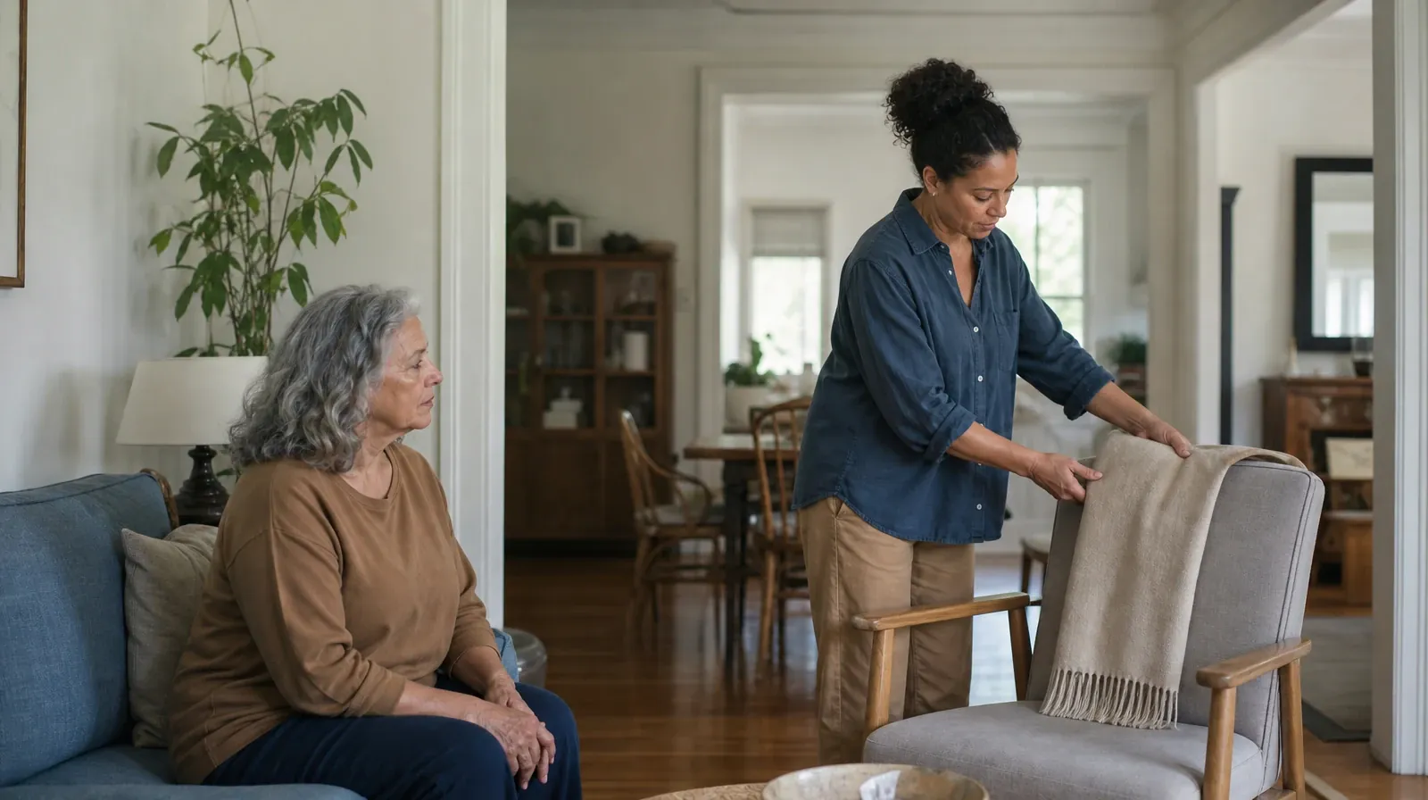 Benzodiazepines Addiction Treatment for Cooper City, FL Residents | An adult folds a plain cotton throw over a chair An adult folds a plain cotton throw over a chair · Benzodiazepines Addiction Treatment for Cooper City, FL Residents