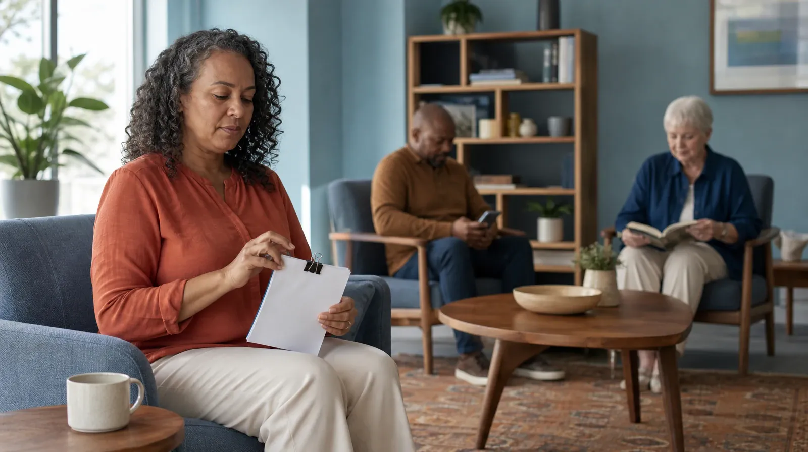 An adult clips together a small stack of blank paper · Opioids Addiction Treatment for Doral, FL Residents