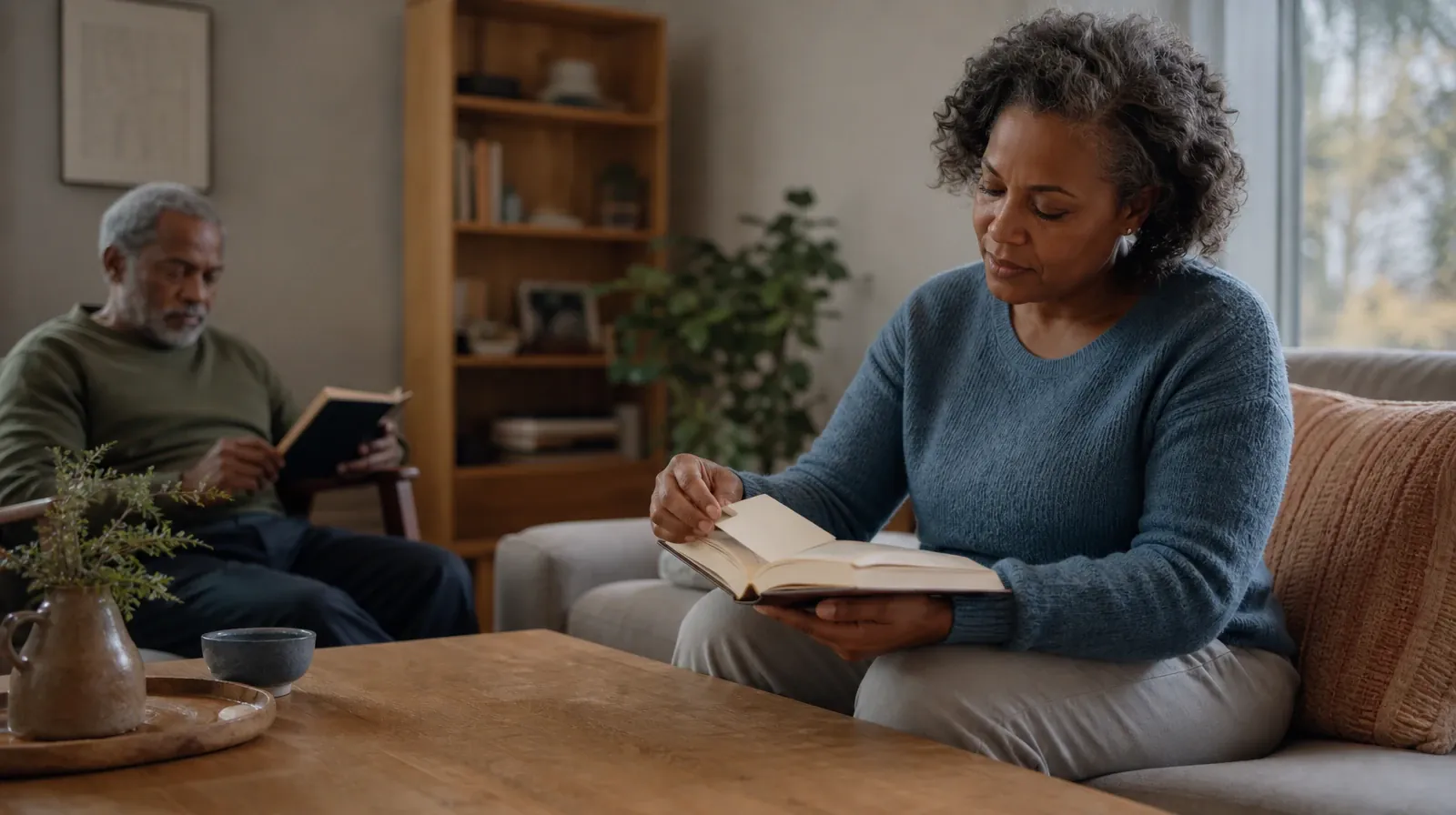 An adult places a bookmark in an unlettered book · Benzodiazepines Addiction Treatment for Geiger Key, FL Residents