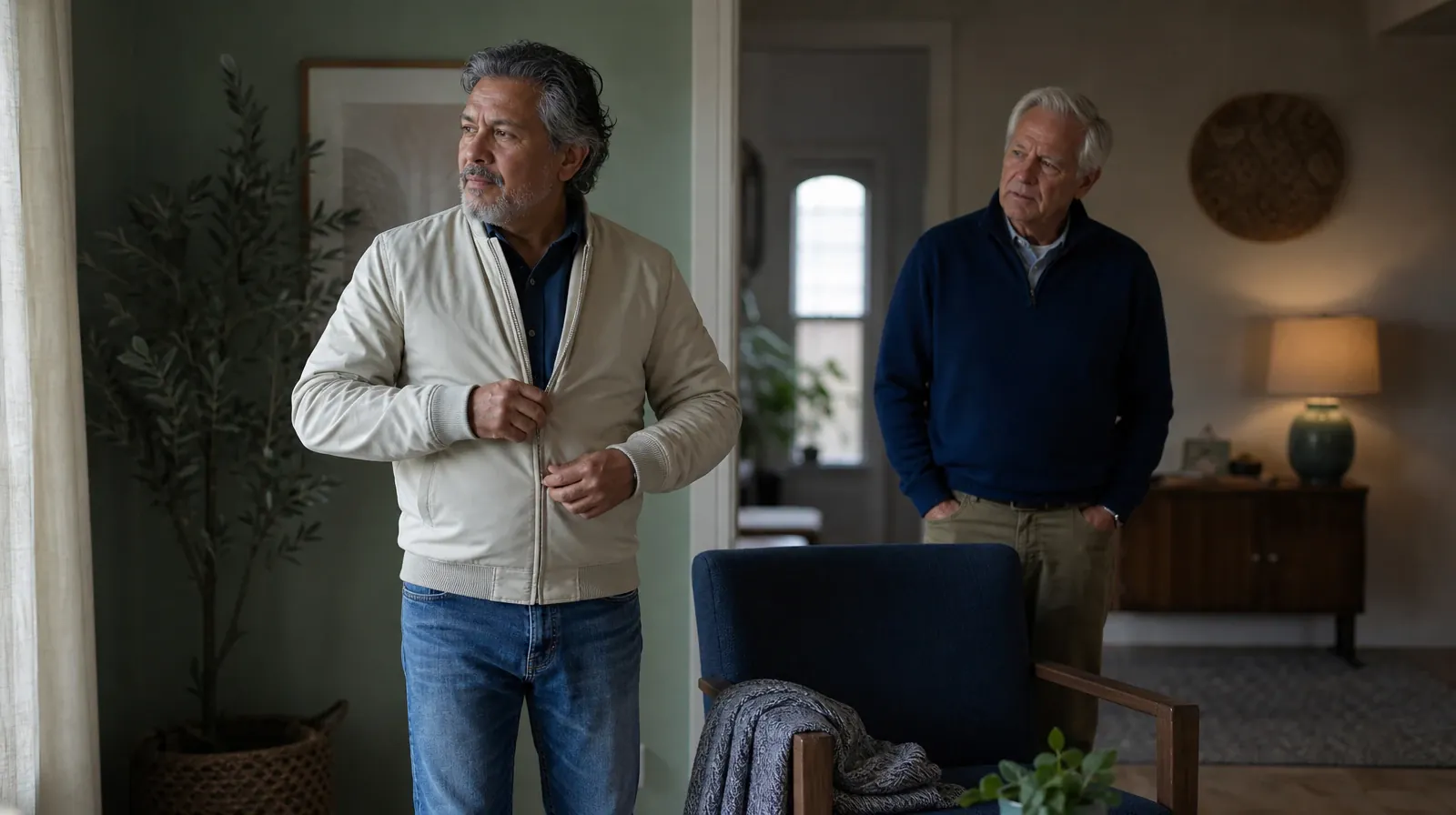 Drug and Alcohol Detox for Greenacres, FL Residents | An adult zips a light jacket beside an empty chair An adult zips a light jacket beside an empty chair · Drug and Alcohol Detox for Greenacres, FL Residents
