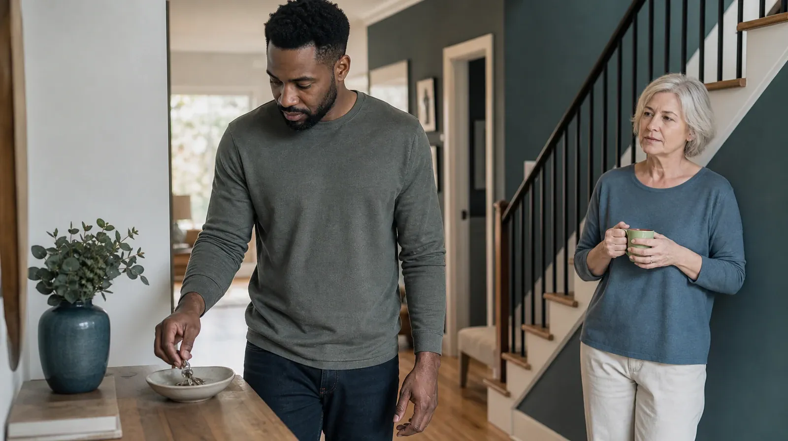 Residential Addiction Treatment for Hollywood, FL | An adult places house keys into a small bowl An adult places house keys into a small bowl · Residential Addiction Treatment for Hollywood, FL
