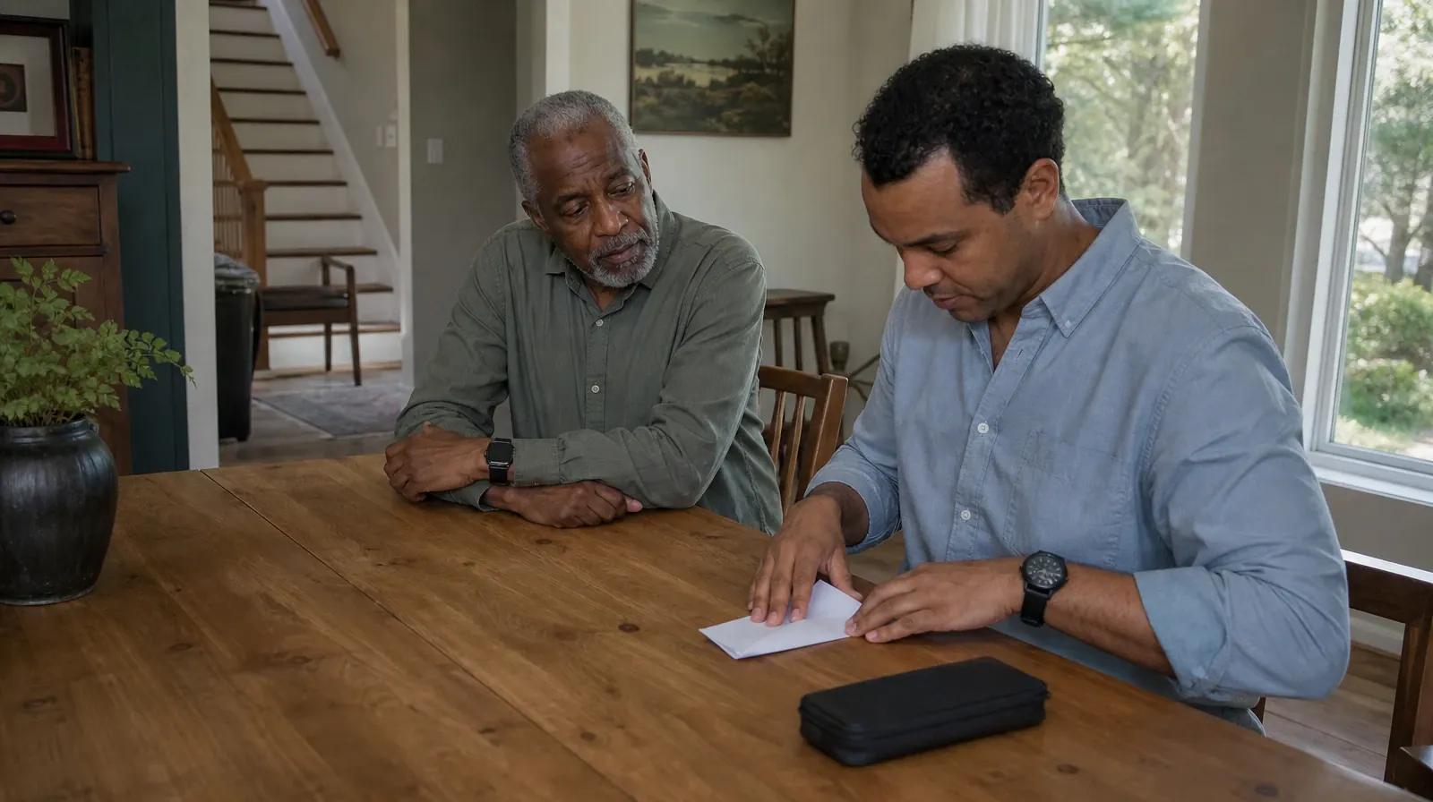 An adult folds blank paper beside a closed pen case · Opioids Addiction Treatment for Islamorada, FL Residents