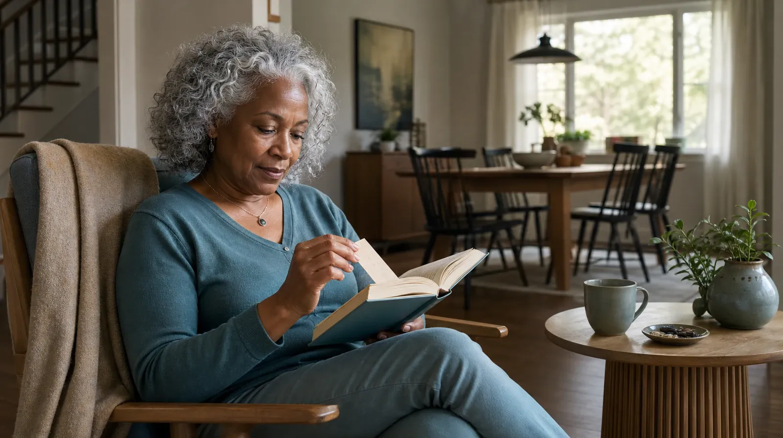An adult places a bookmark in an unlettered book · Planning Time Away for Treatment for Kendall, FL Residents