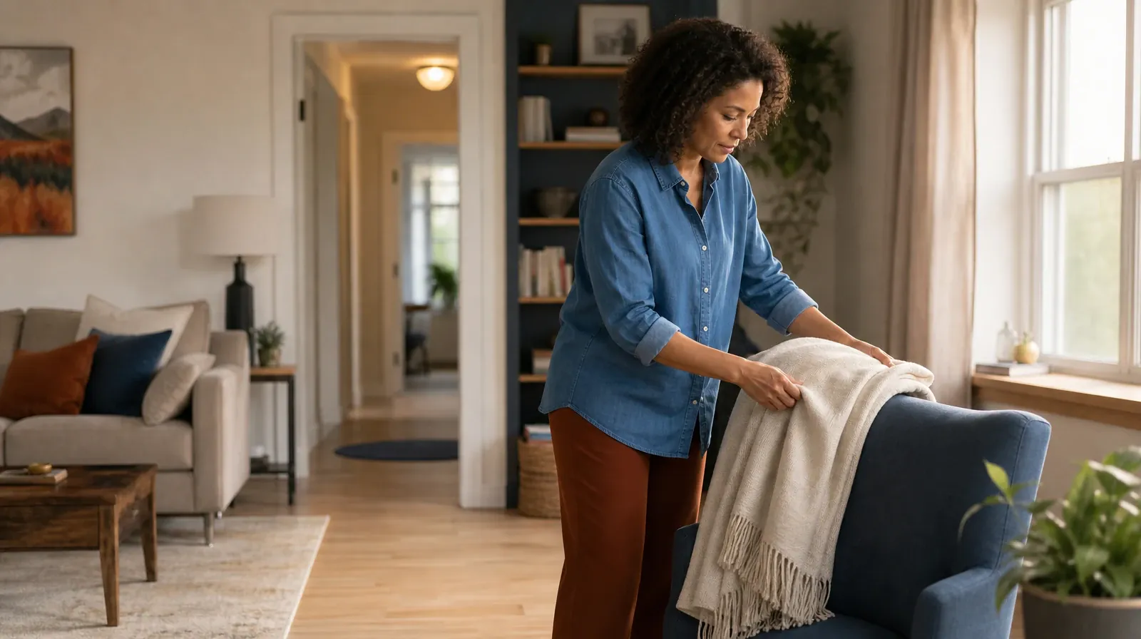 Starting a Treatment Conversation for Kendall, FL Residents | An adult folds a plain cotton throw over a chair An adult folds a plain cotton throw over a chair · Starting a Treatment Conversation for Kendall, FL Residents