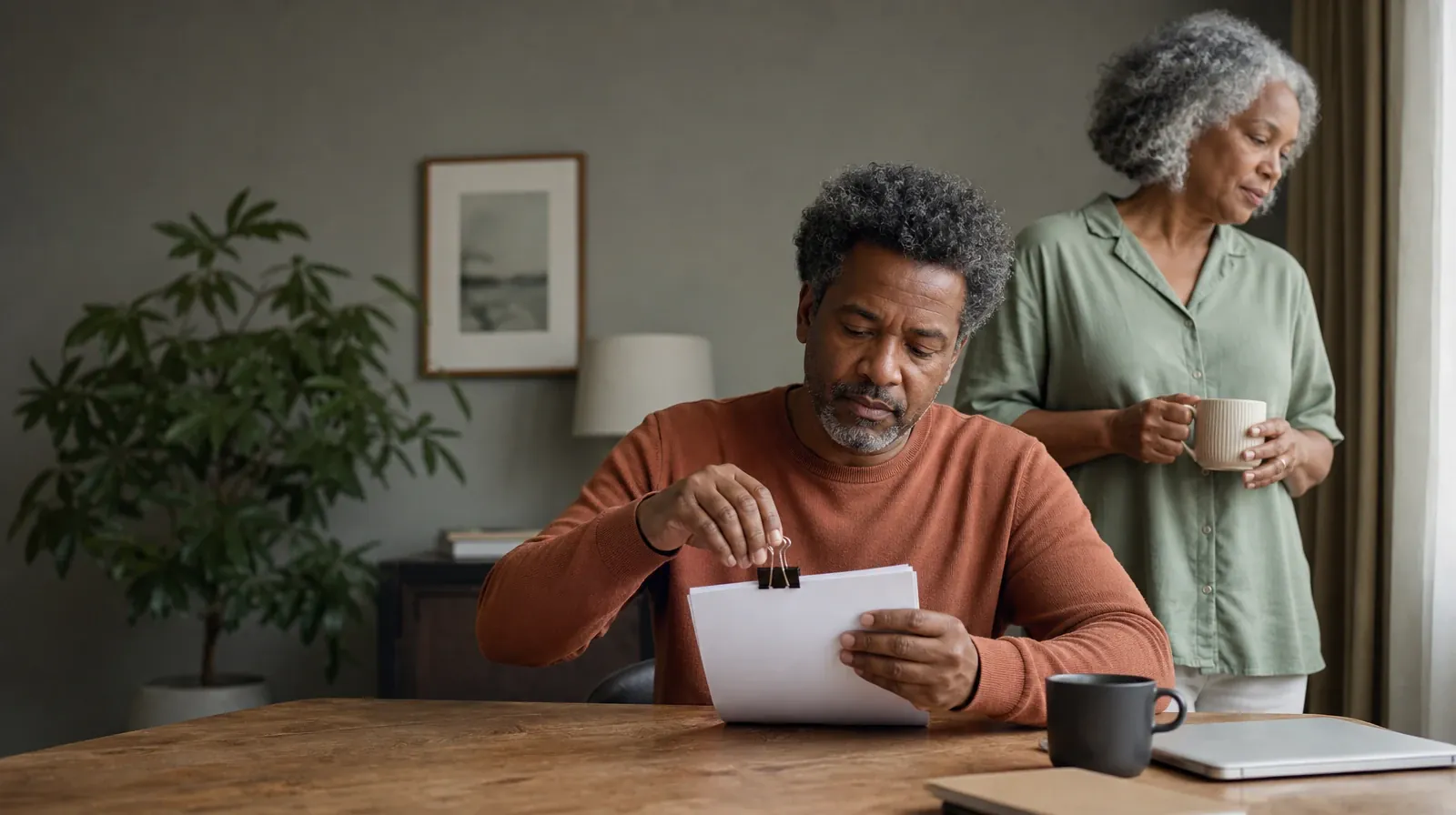 Returning Home After Treatment for Key Biscayne, FL Residents | An adult clips together a small stack of blank paper An adult clips together a small stack of blank paper · Returning Home After Treatment for Key Biscayne, FL Residents