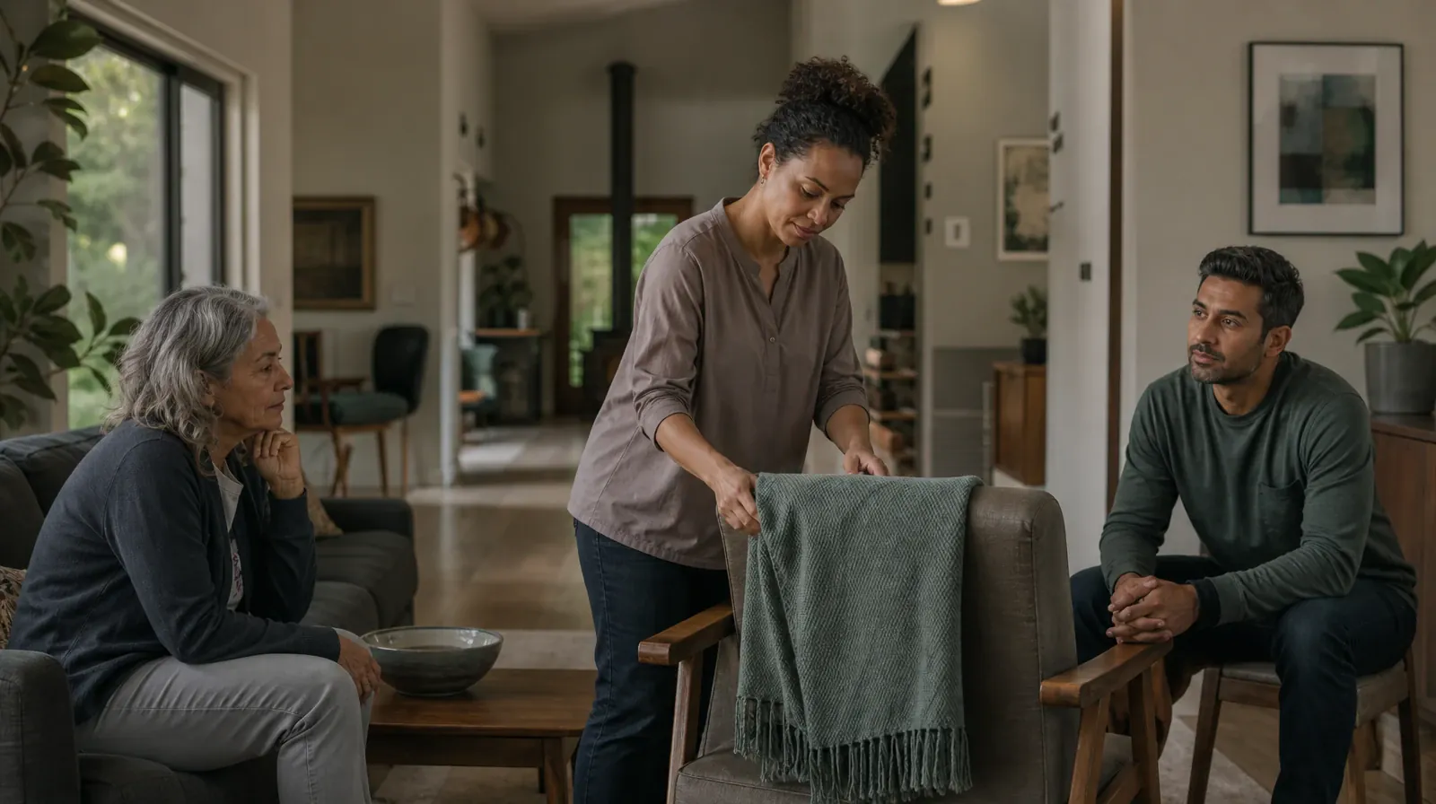 Opioids Addiction Treatment for Key Biscayne, FL Residents | An adult folds a plain cotton throw over a chair An adult folds a plain cotton throw over a chair · Opioids Addiction Treatment for Key Biscayne, FL Residents