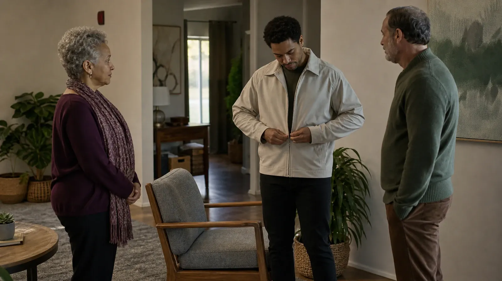 Alcohol Addiction Treatment for Key Colony Beach, FL Residents | An adult zips a light jacket beside an empty chair An adult zips a light jacket beside an empty chair · Alcohol Addiction Treatment for Key Colony Beach, FL Residents