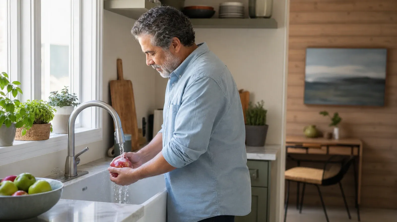 Planning a Treatment Assessment for Key West, FL Residents | An adult rinses an apple at a kitchen sink An adult rinses an apple at a kitchen sink · Planning a Treatment Assessment for Key West, FL Residents