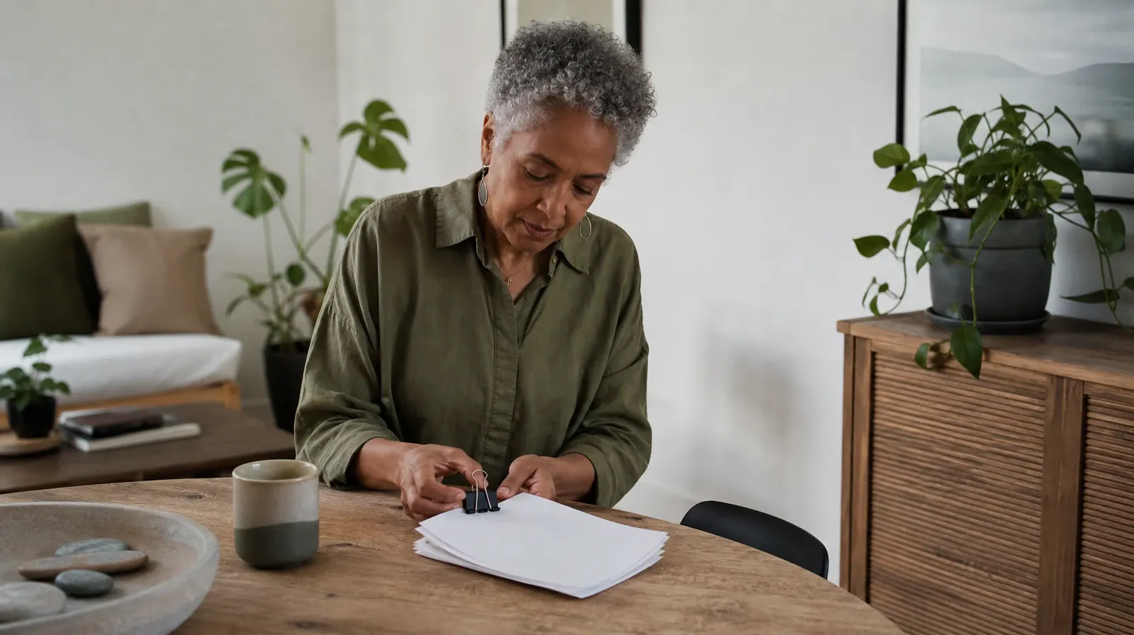 Planning Time Away for Treatment for Key West, FL Residents | An adult clips together a small stack of blank paper An adult clips together a small stack of blank paper · Planning Time Away for Treatment for Key West, FL Residents