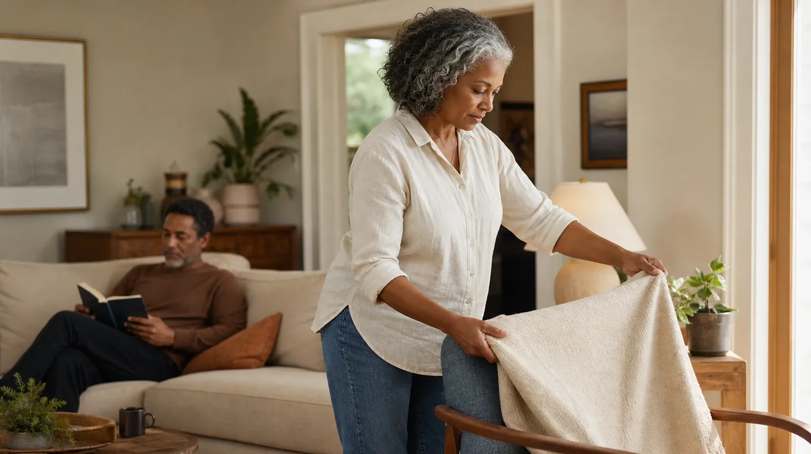 Benzodiazepines Addiction Treatment for Lake Park, FL Residents | An adult folds a plain cotton throw over a chair An adult folds a plain cotton throw over a chair · Benzodiazepines Addiction Treatment for Lake Park, FL Residents