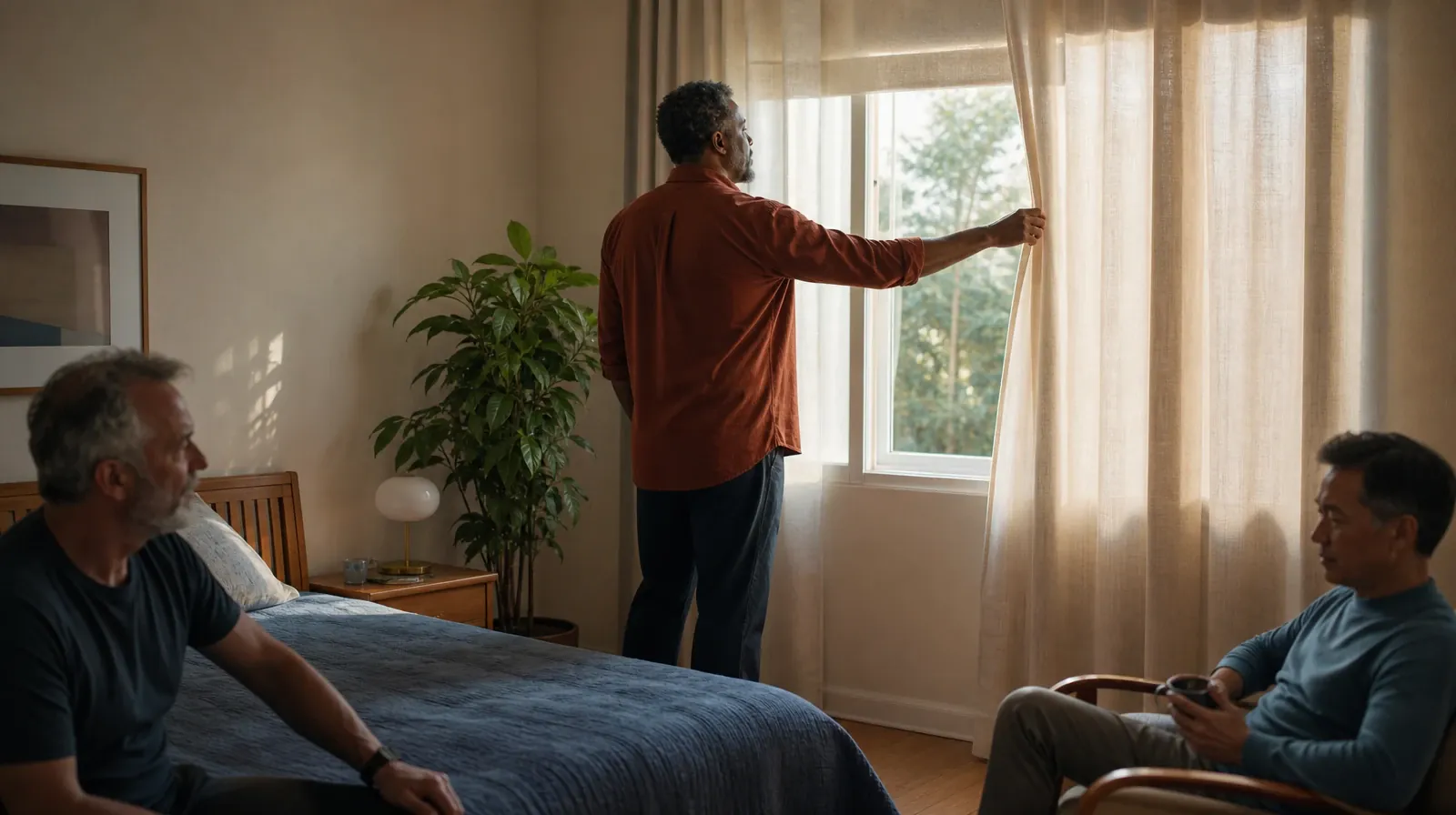 Alcohol Addiction Treatment for Lake Worth Beach, FL Residents | An adult opens a plain curtain in morning light An adult opens a plain curtain in morning light · Alcohol Addiction Treatment for Lake Worth Beach, FL Residents
