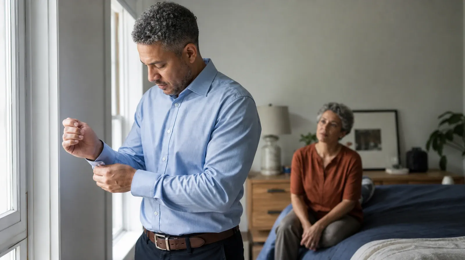 Residential Drug and Alcohol Addiction Treatment for Lantana, FL | An adult buttons a shirt cuff near a window An adult buttons a shirt cuff near a window · Residential Drug and Alcohol Addiction Treatment for Lantana, FL