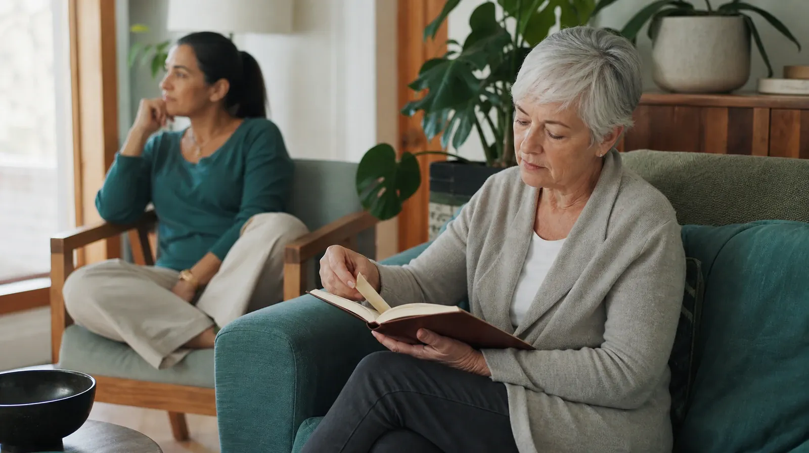 An adult places a bookmark in an unlettered book · Language and Access Questions for Lauderdale-by-the-Sea, FL