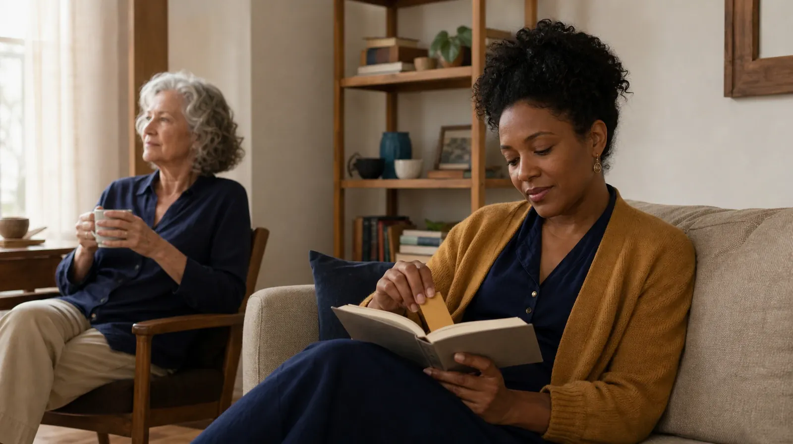 An adult places a bookmark in an unlettered book · Supporting an Adult Loved One for Little Torch Key, FL Residents
