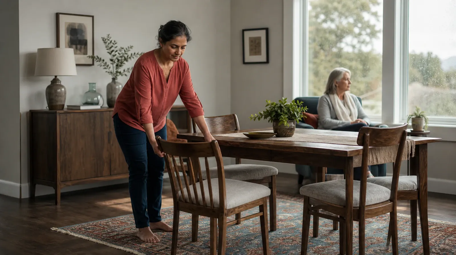 Adult Recovery Support Resources for Lower Sugarloaf Key, FL | An adult straightens a chair at a cleared table An adult straightens a chair at a cleared table · Adult Recovery Support Resources for Lower Sugarloaf Key, FL
