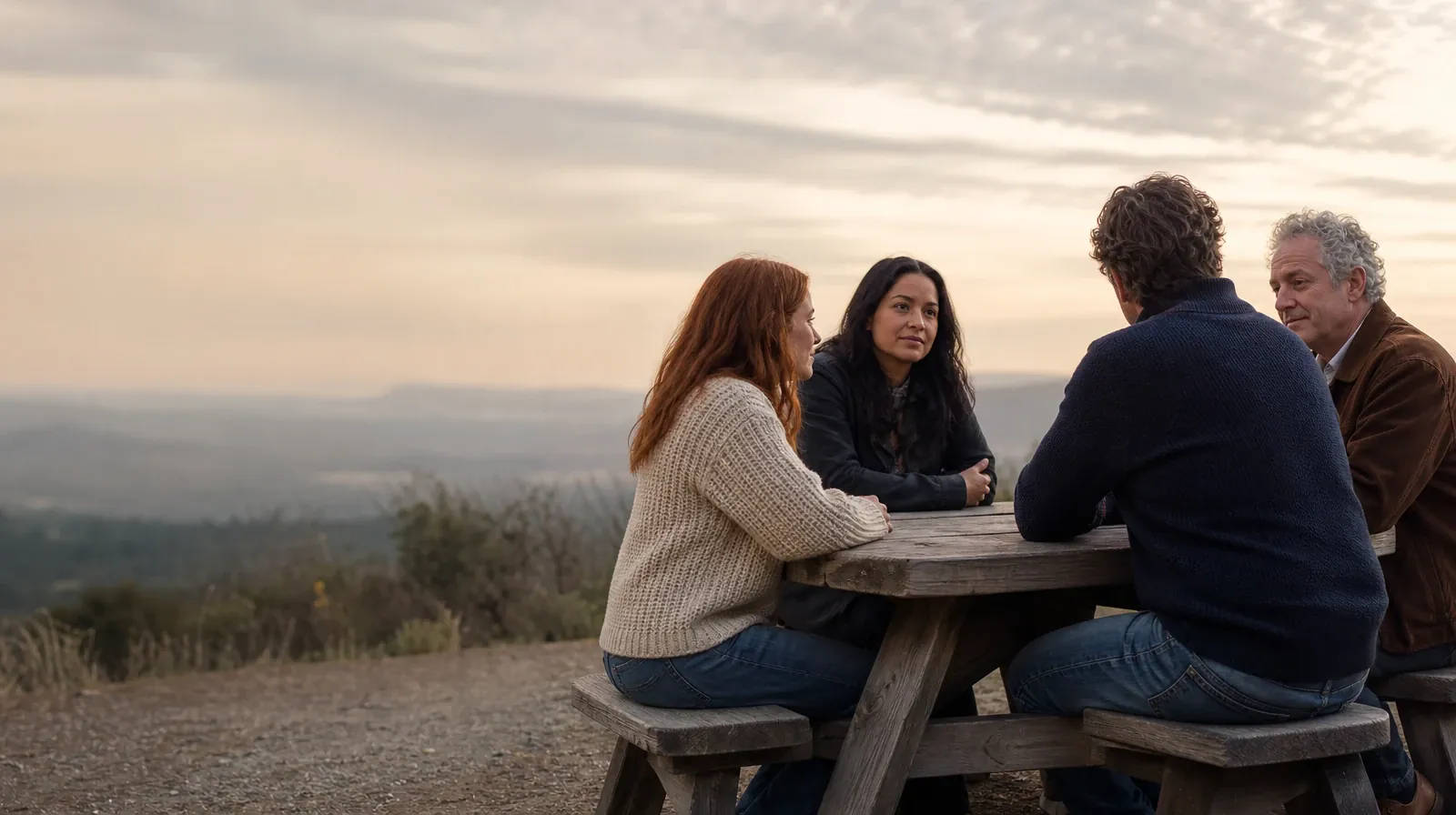 Addiction Treatment for Lower Sugarloaf Key, FL Residents | Four adults share an informal outdoor conversation Four adults share an informal outdoor conversation · Addiction Treatment for Lower Sugarloaf Key, FL Residents