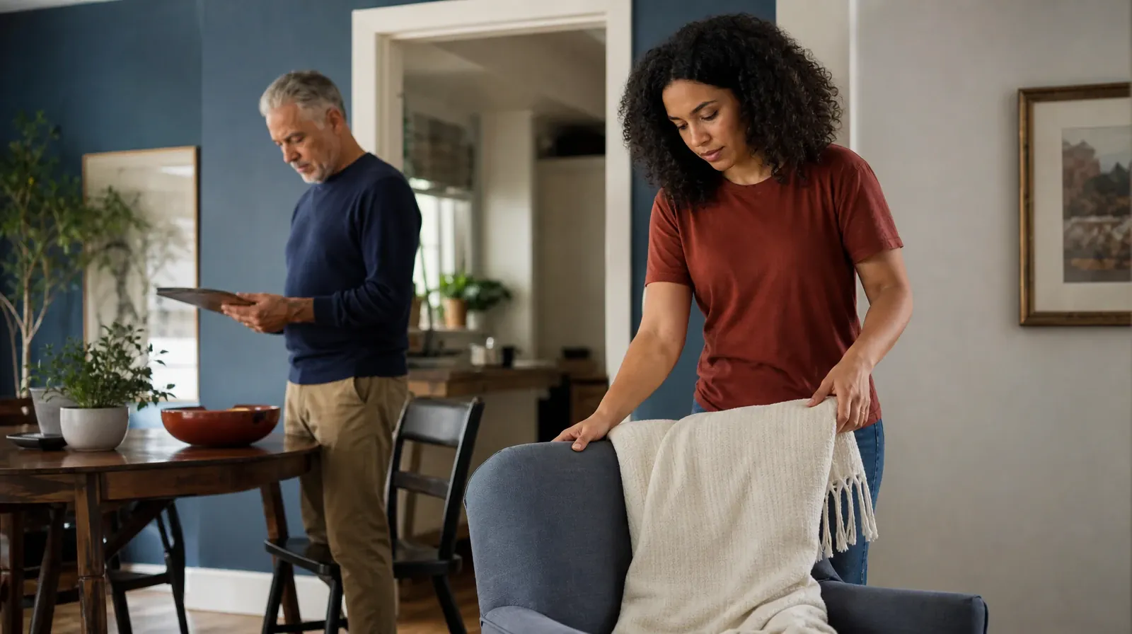 Starting a Treatment Conversation for Margate, FL Residents | An adult folds a plain cotton throw over a chair An adult folds a plain cotton throw over a chair · Starting a Treatment Conversation for Margate, FL Residents