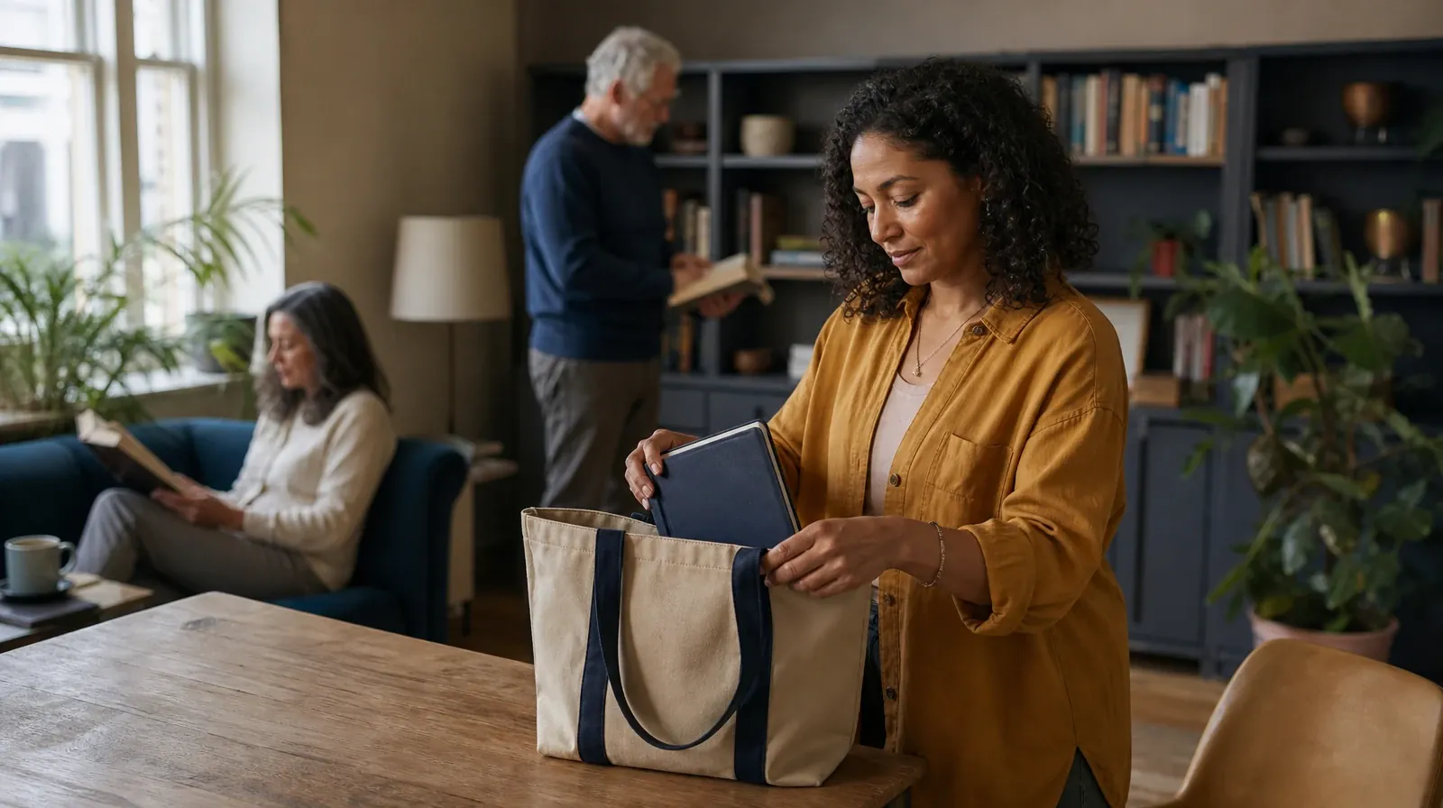 Supporting an Adult Loved One for Miami Beach, FL Residents | An adult places a closed journal in a fabric tote An adult places a closed journal in a fabric tote · Supporting an Adult Loved One for Miami Beach, FL Residents