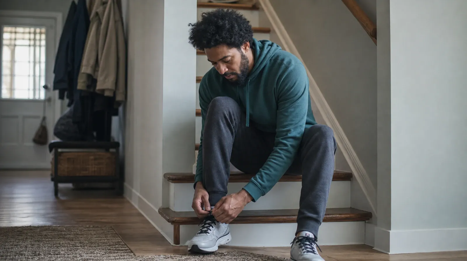 Drug and Alcohol Detox for Brickell, Miami, FL Residents | An adult ties a shoe on a low home step An adult ties a shoe on a low home step · Drug and Alcohol Detox for Brickell, Miami, FL Residents