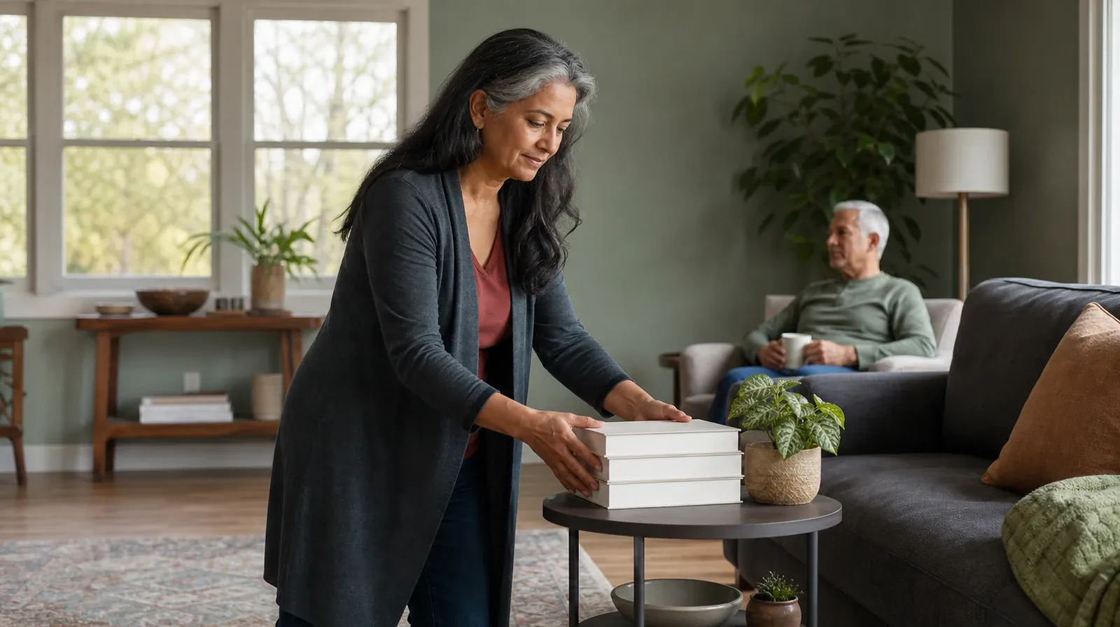 Language and Accessibility Questions for Coconut Grove, Miami, FL | An adult stacks three plain books on a table An adult stacks three plain books on a table · Language and Accessibility Questions for Coconut Grove, Miami, FL