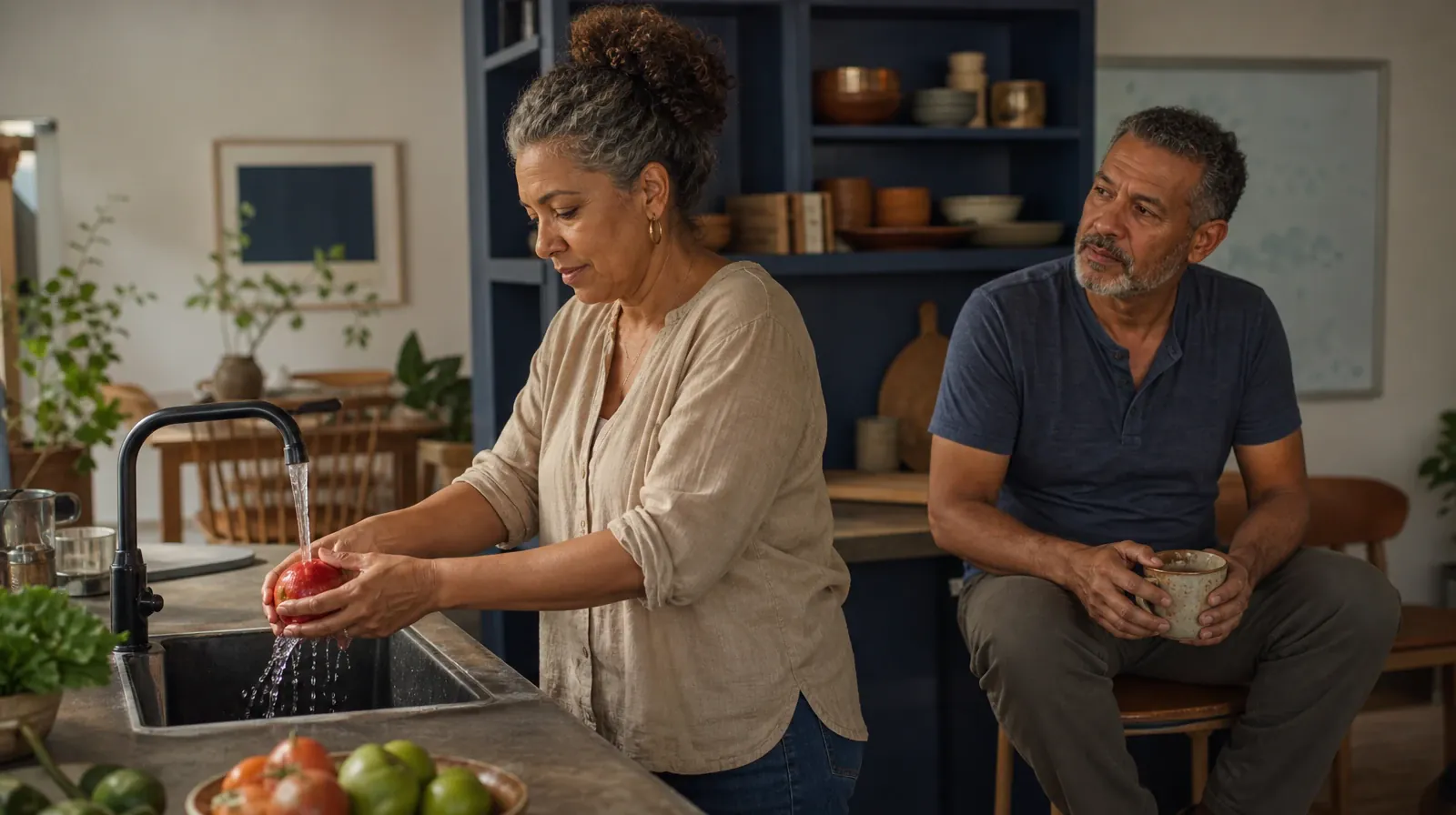 Planning Time Away for Treatment for Coconut Grove, Miami, FL | An adult rinses an apple at a kitchen sink An adult rinses an apple at a kitchen sink · Planning Time Away for Treatment for Coconut Grove, Miami, FL