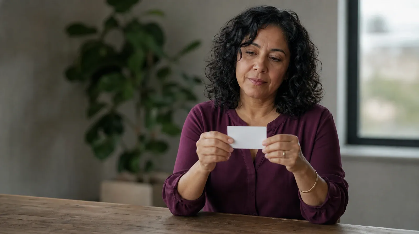 Returning Home After Treatment for Coconut Grove, Miami, FL | An adult holds a small blank card above a table An adult holds a small blank card above a table · Returning Home After Treatment for Coconut Grove, Miami, FL