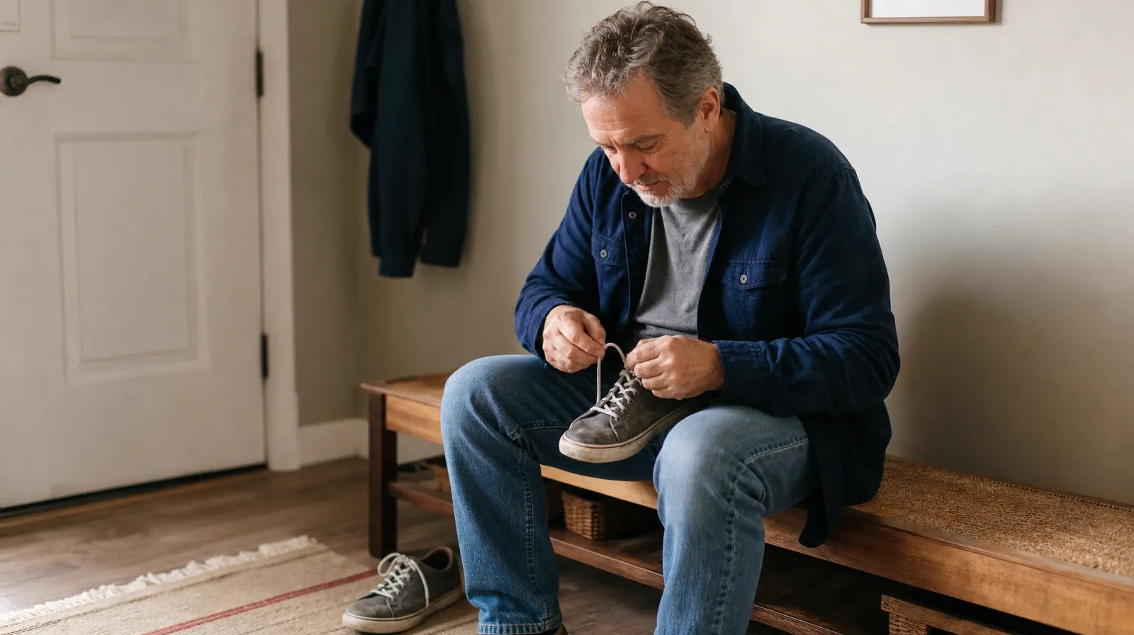 Alcohol Addiction Treatment for Downtown, Miami, FL Residents | An adult replaces a shoelace in a casual sneaker while… An adult replaces a shoelace in a casual sneaker while… · Alcohol Addiction Treatment for Downtown, Miami, FL Residents