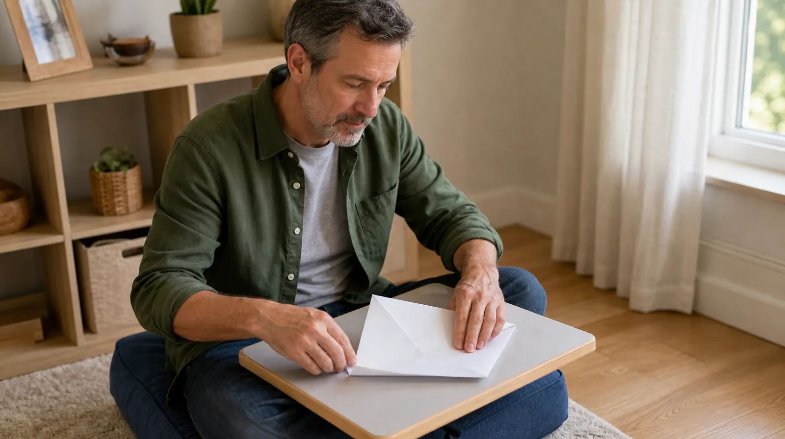 Cocaine Addiction Treatment for Miami Lakes, FL Residents | An adult folds a sheet of plain paper into a simple boat on a… An adult folds a sheet of plain paper into a simple boat on a… · Cocaine Addiction Treatment for Miami Lakes, FL Residents
