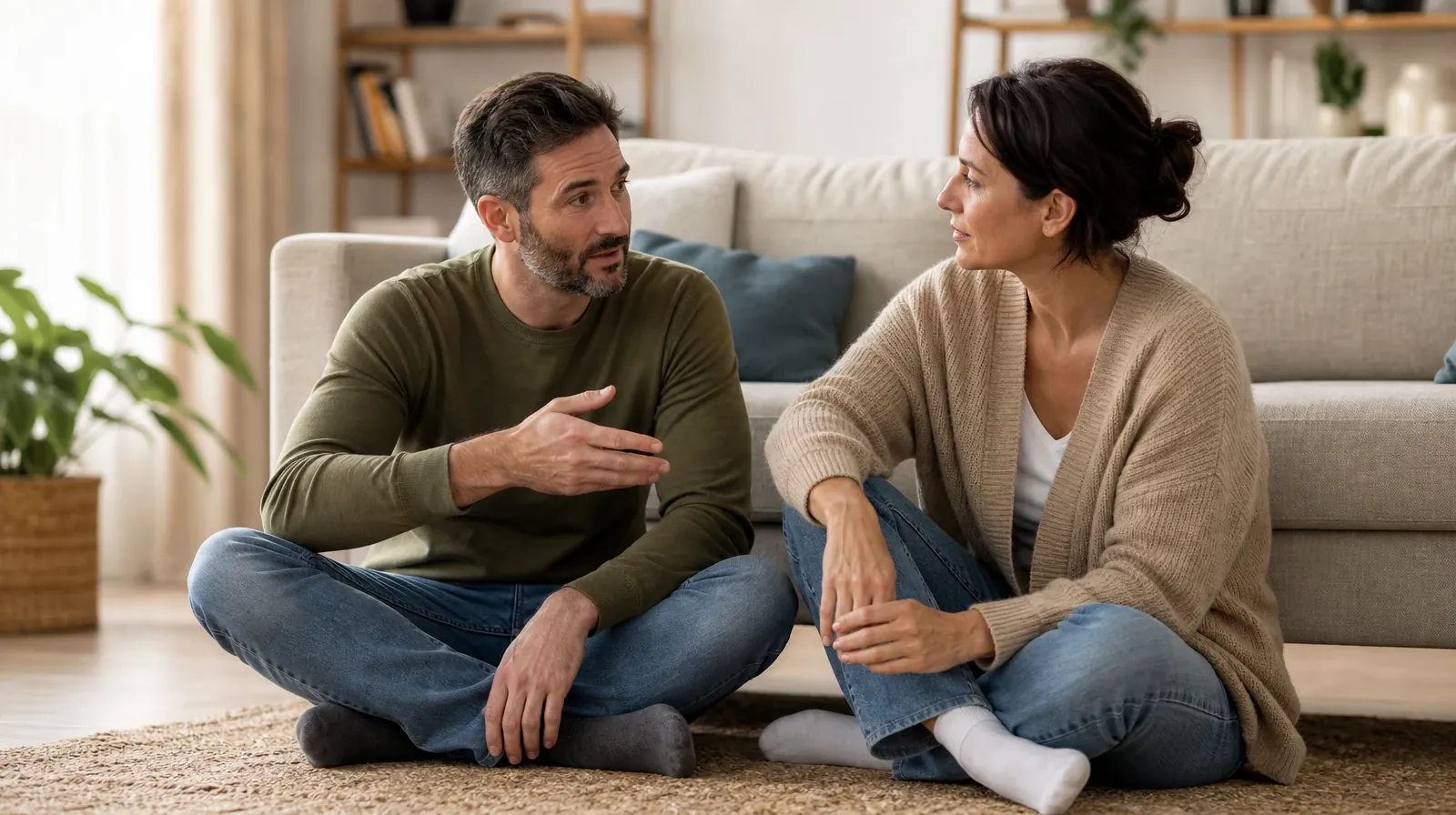 Polysubstance use Addiction Treatment for Liberty City, Miami, FL | Two adults sit upright on a living-room rug while one… Two adults sit upright on a living-room rug while one… · Polysubstance use Addiction Treatment for Liberty City, Miami, FL
