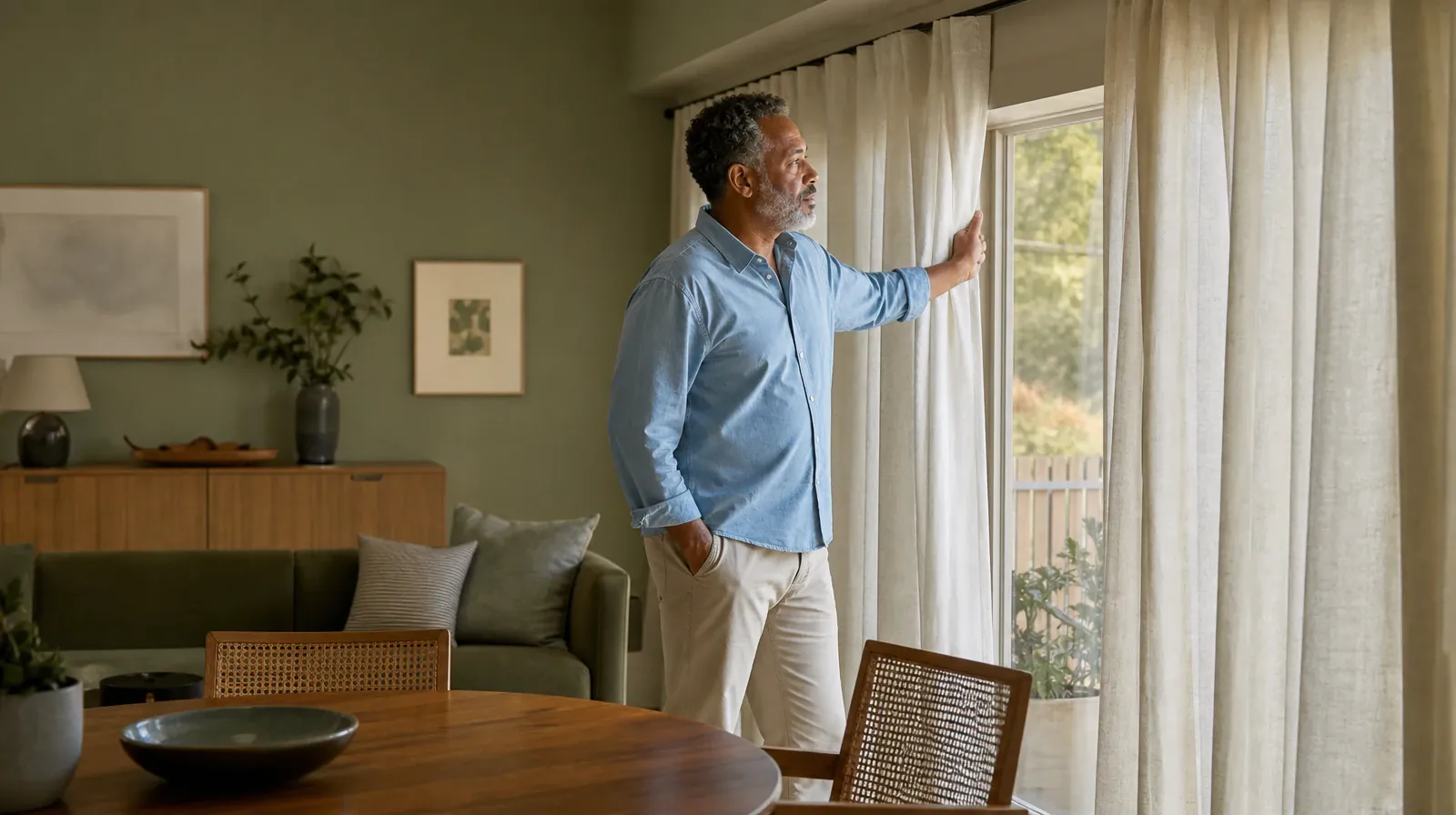 Starting a Treatment Conversation for Midtown, Miami, FL | An adult opens a plain curtain in morning light An adult opens a plain curtain in morning light · Starting a Treatment Conversation for Midtown, Miami, FL