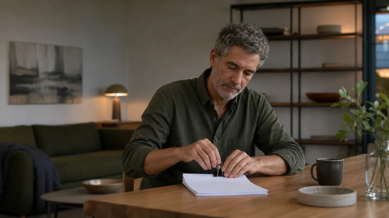 An adult clips together a small stack of blank paper · Treatment Cost Questions for Midtown, Miami, FL Residents