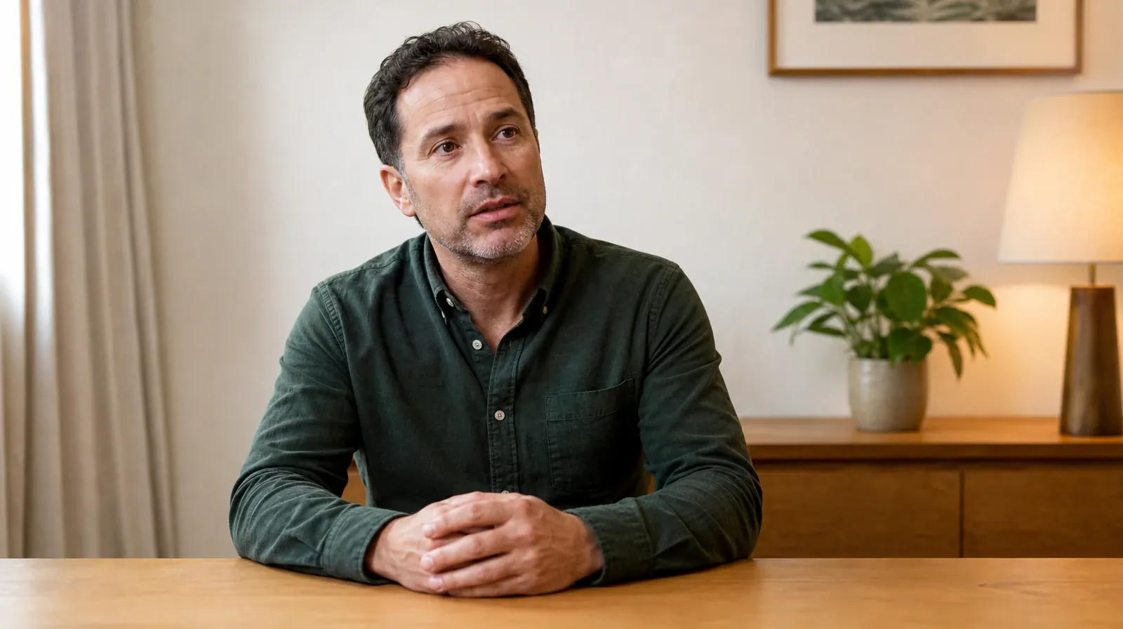 Fentanyl Addiction Treatment for Overtown, Miami, FL Residents | An adult seated at an empty table lifts their gaze with… An adult seated at an empty table lifts their gaze with… · Fentanyl Addiction Treatment for Overtown, Miami, FL Residents