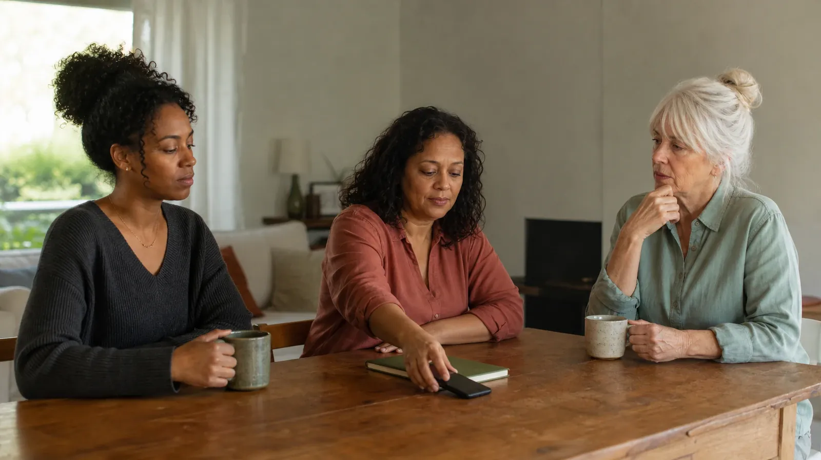 Returning Home After Treatment for Miami Shores, FL Residents | An adult places a phone face down beside a closed notebook An adult places a phone face down beside a closed notebook · Returning Home After Treatment for Miami Shores, FL Residents