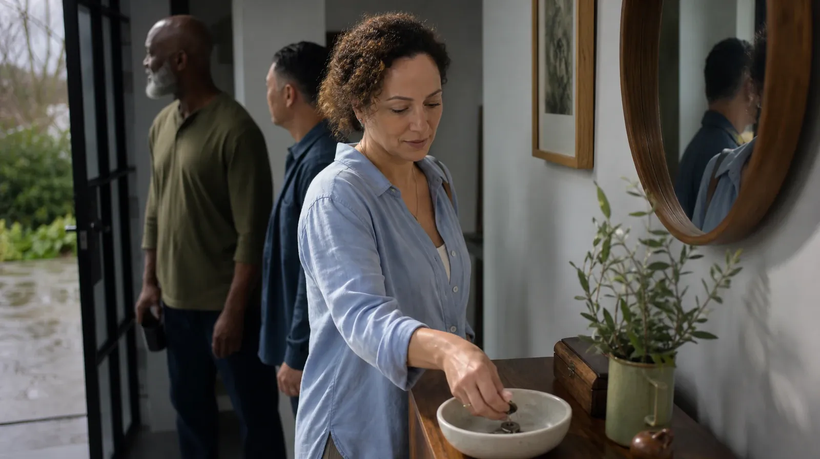 An adult places house keys into a small bowl · Treatment Cost Questions for Miami Shores, FL Residents