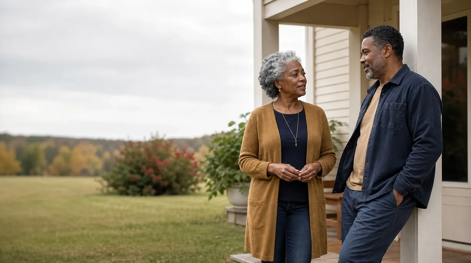 Addiction Treatment for No Name Key, FL Residents | Two adults share a calm porch conversation Two adults share a calm porch conversation · Addiction Treatment for No Name Key, FL Residents