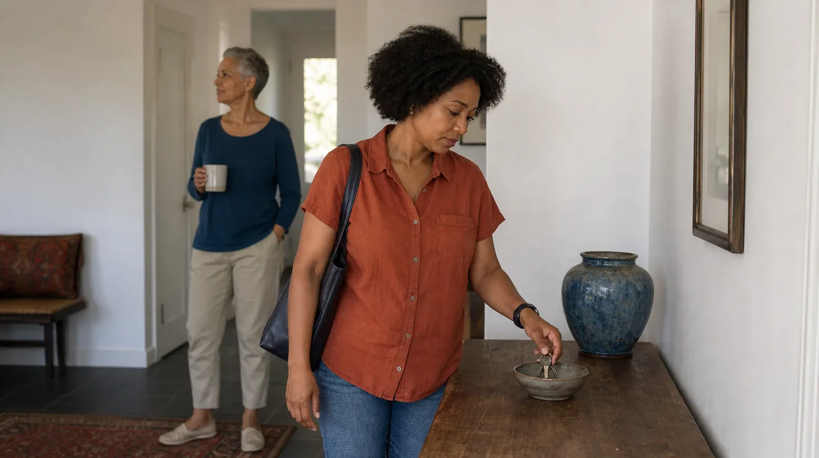 An adult places house keys into a small bowl · Prescription drugs Addiction Treatment for North Miami, FL