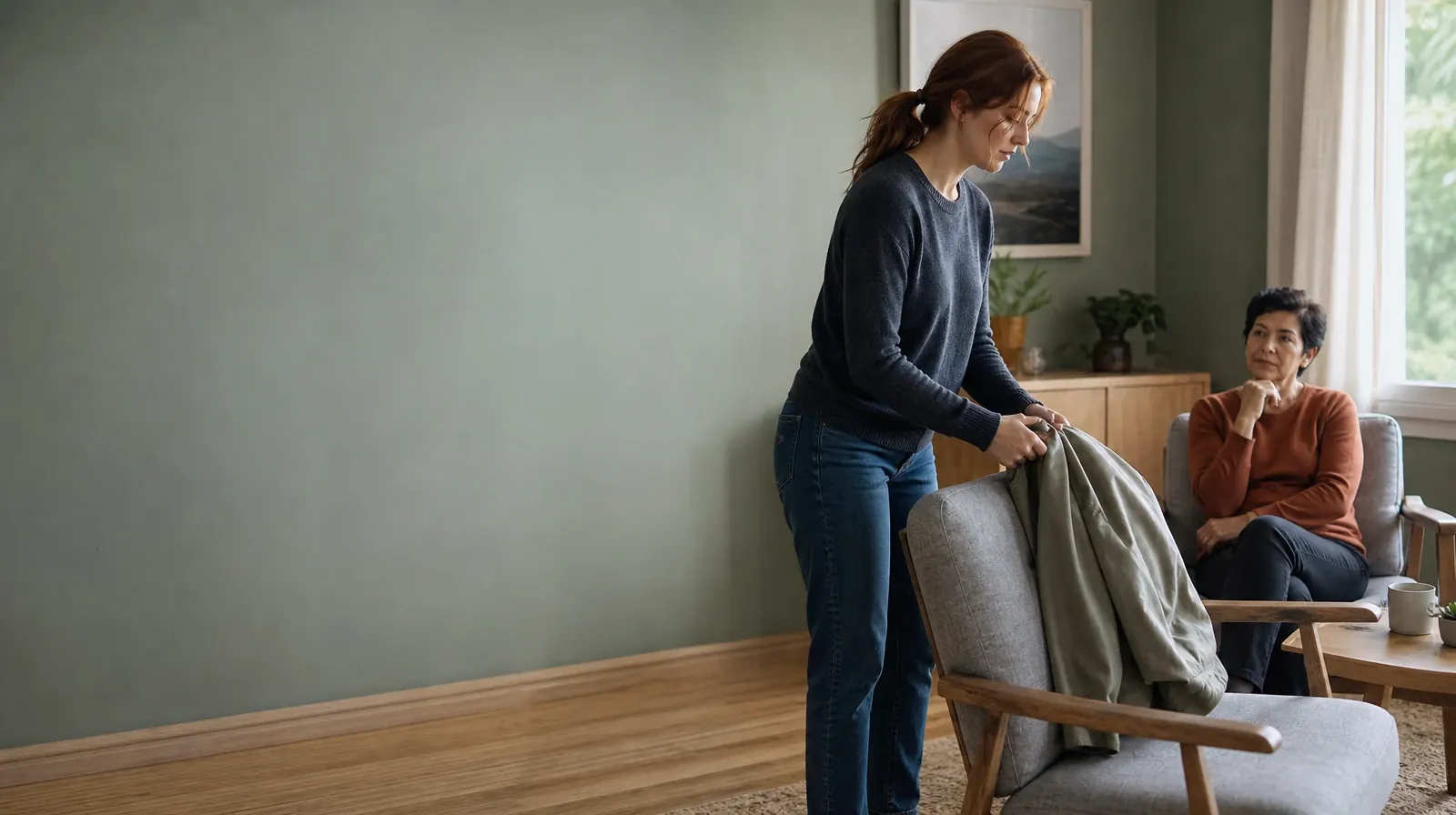 Polysubstance use Addiction Treatment for North Palm Beach, FL | An adult folds a jacket while talking with someone nearby An adult folds a jacket while talking with someone nearby · Polysubstance use Addiction Treatment for North Palm Beach, FL