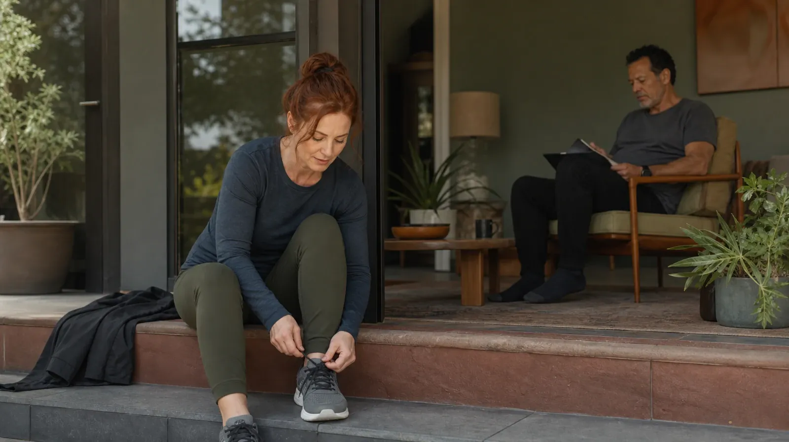 An adult ties a shoe on a low home step · Prescription drugs Addiction Treatment for North Palm Beach, FL