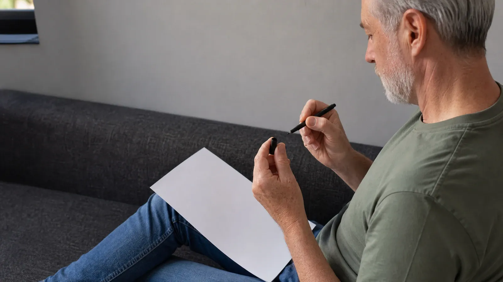 An adult removes the cap from a plain pen above a blank… · Residential Drug and Alcohol Addiction Treatment for Perrine, FL