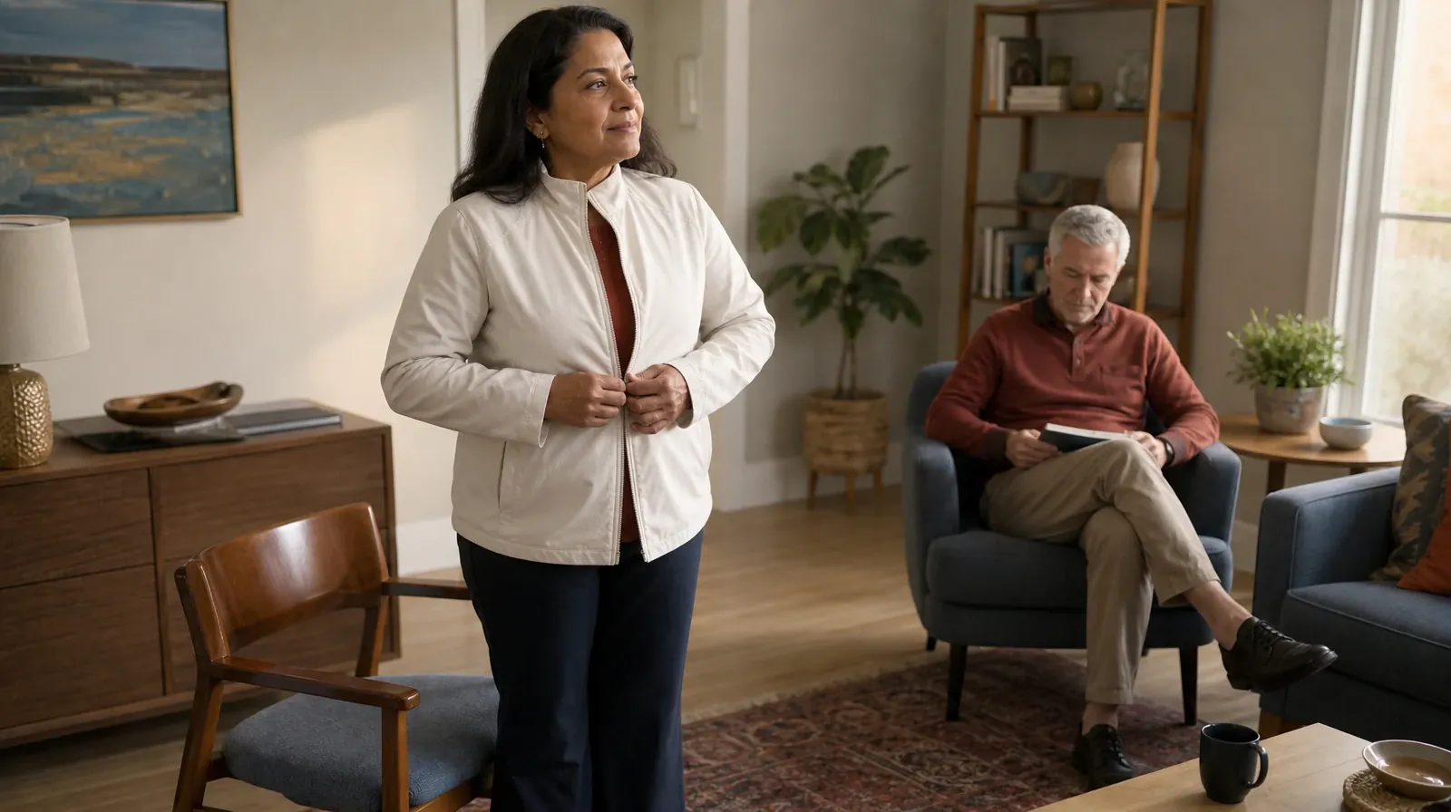 Opioids Addiction Treatment for Perrine, FL Residents | An adult zips a light jacket beside an empty chair An adult zips a light jacket beside an empty chair · Opioids Addiction Treatment for Perrine, FL Residents