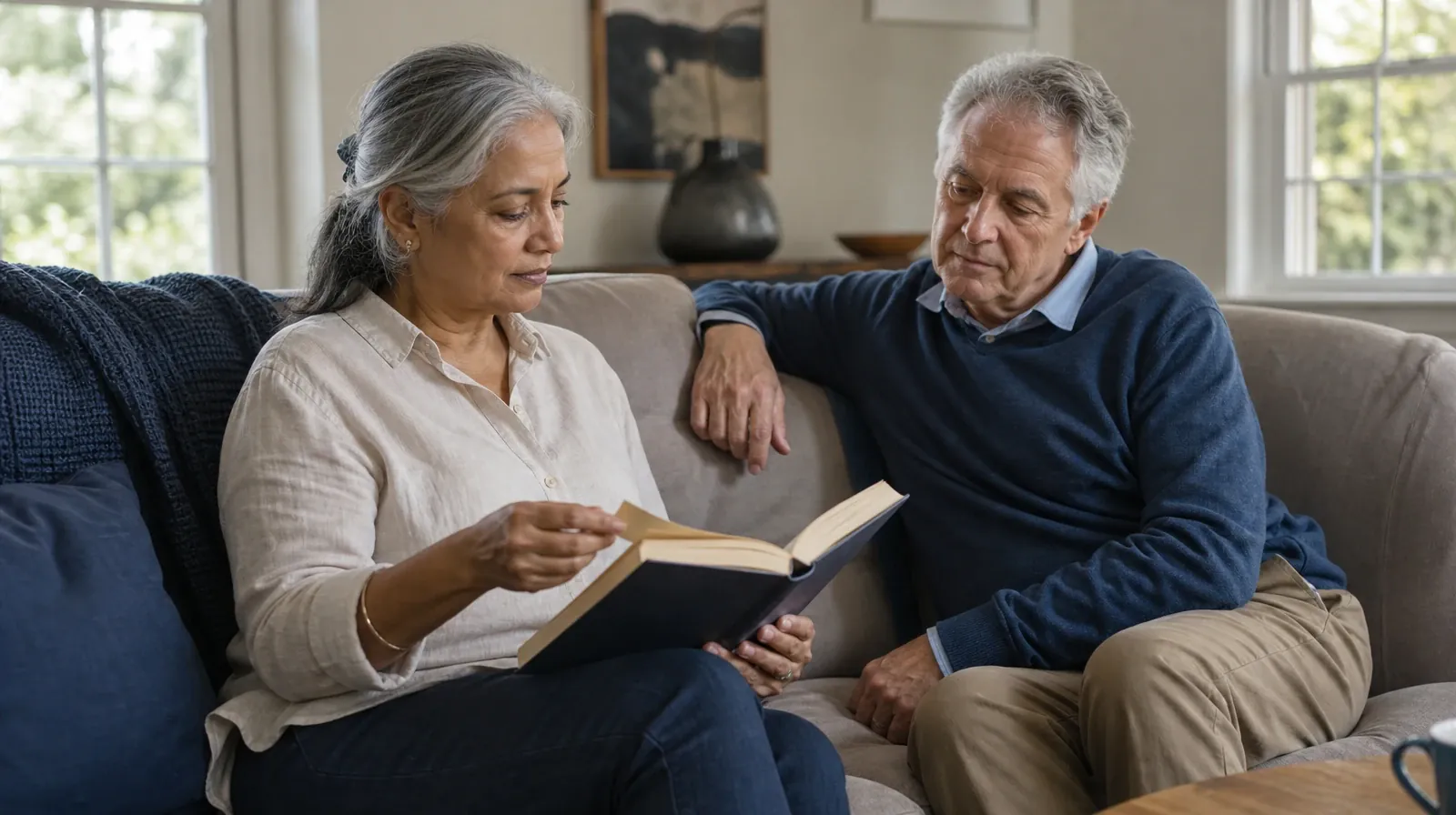 An adult places a bookmark in an unlettered book · Treatment Cost Questions for Plantation Key, FL Residents