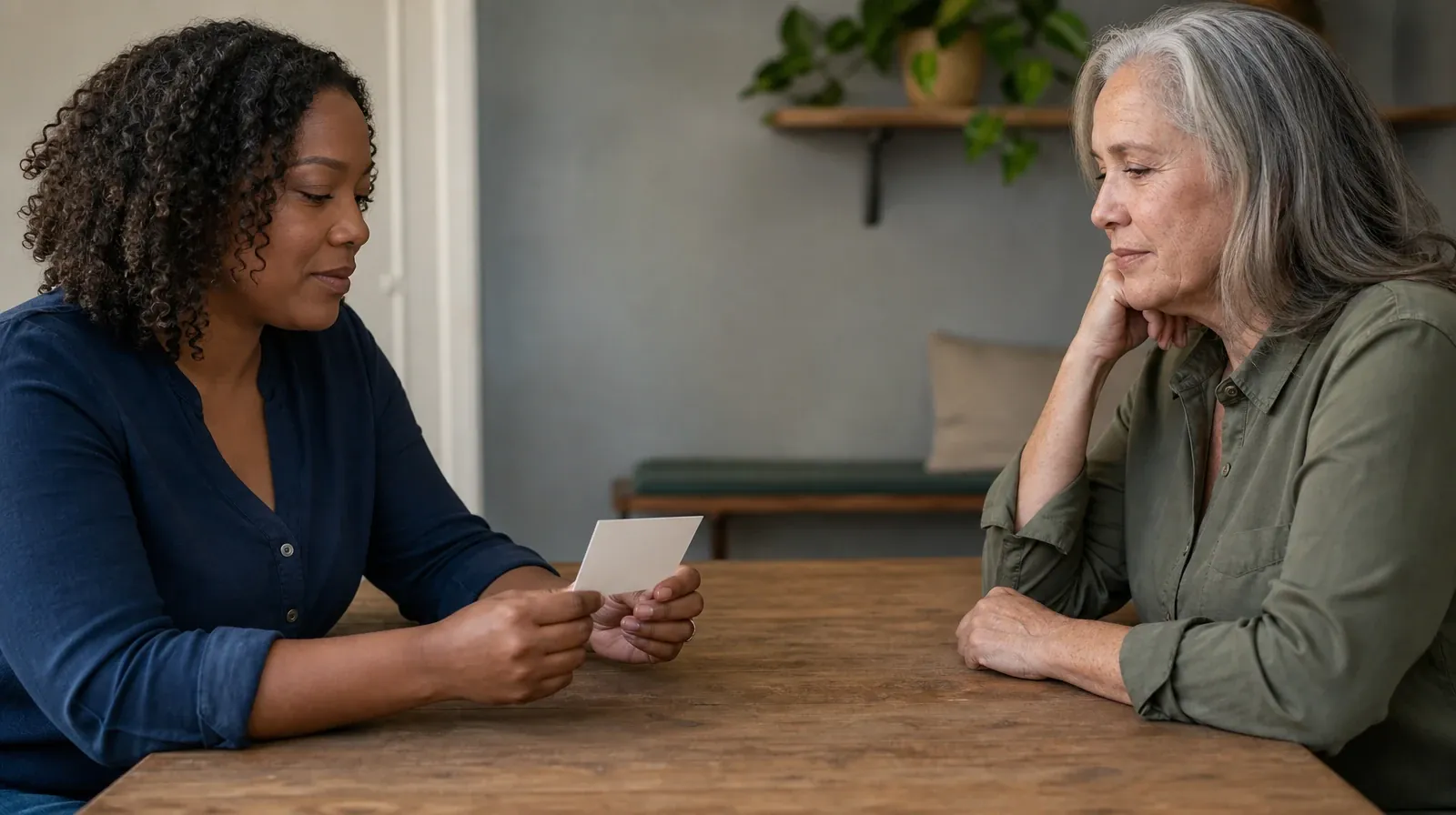 Adult Recovery Support Resources for Richmond West, FL Residents | An adult holds a small blank card above a table An adult holds a small blank card above a table · Adult Recovery Support Resources for Richmond West, FL Residents