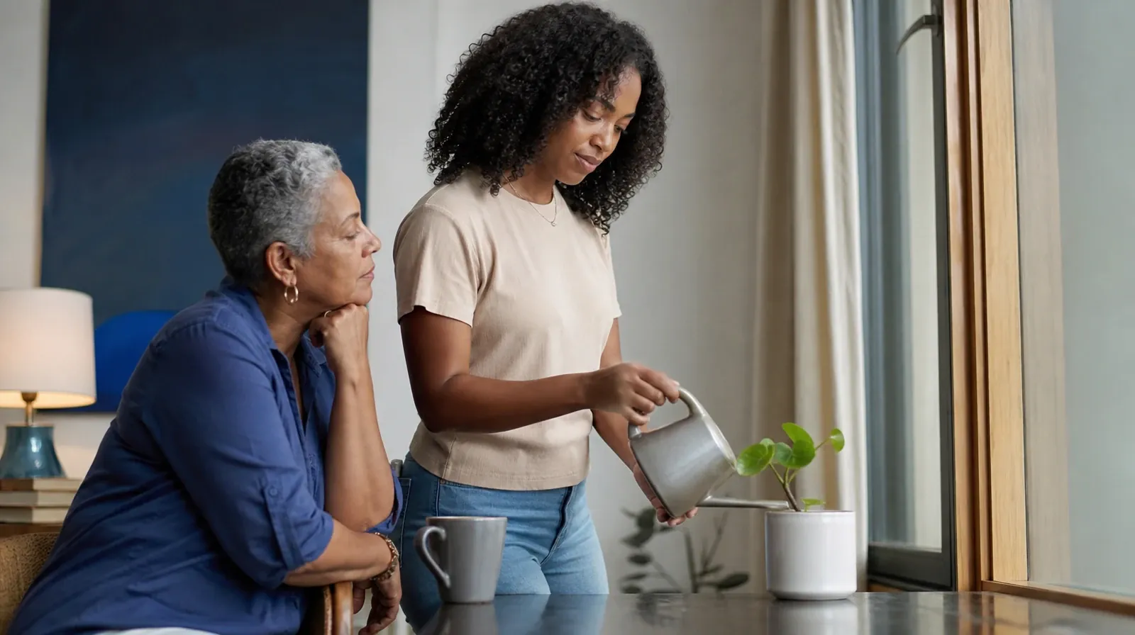 Benzodiazepines Addiction Treatment for Richmond West, FL | An adult waters a small houseplant by a window An adult waters a small houseplant by a window · Benzodiazepines Addiction Treatment for Richmond West, FL