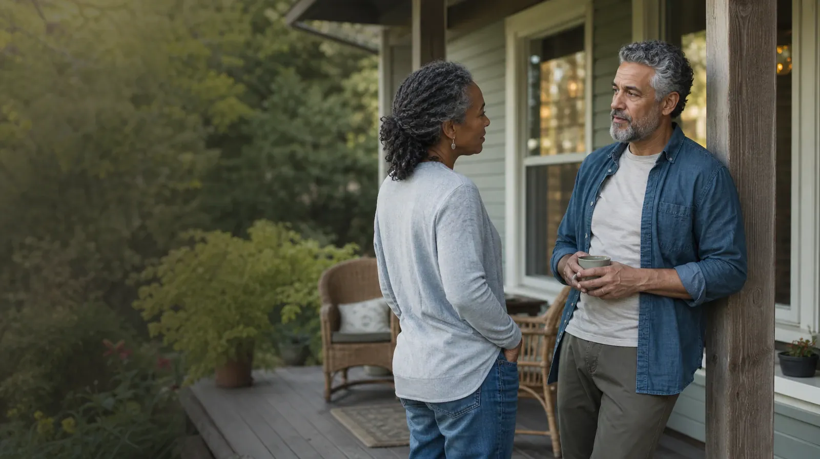 Supporting an Adult Loved One for Riviera Beach, FL Residents | Two adults share a calm porch conversation Two adults share a calm porch conversation · Supporting an Adult Loved One for Riviera Beach, FL Residents