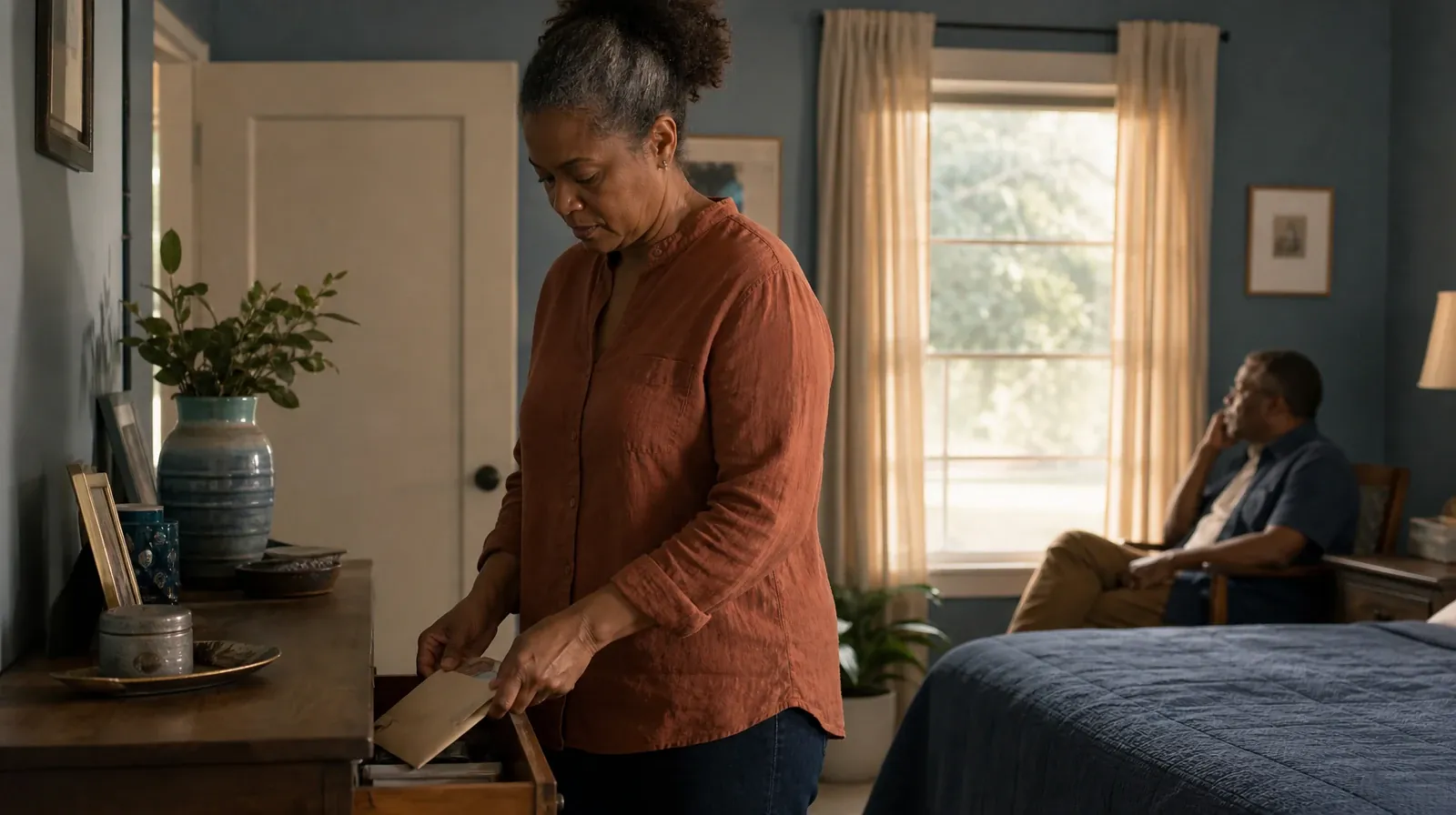 An adult places a plain sealed envelope in a drawer · Fentanyl Addiction Treatment for Riviera Beach, FL Residents
